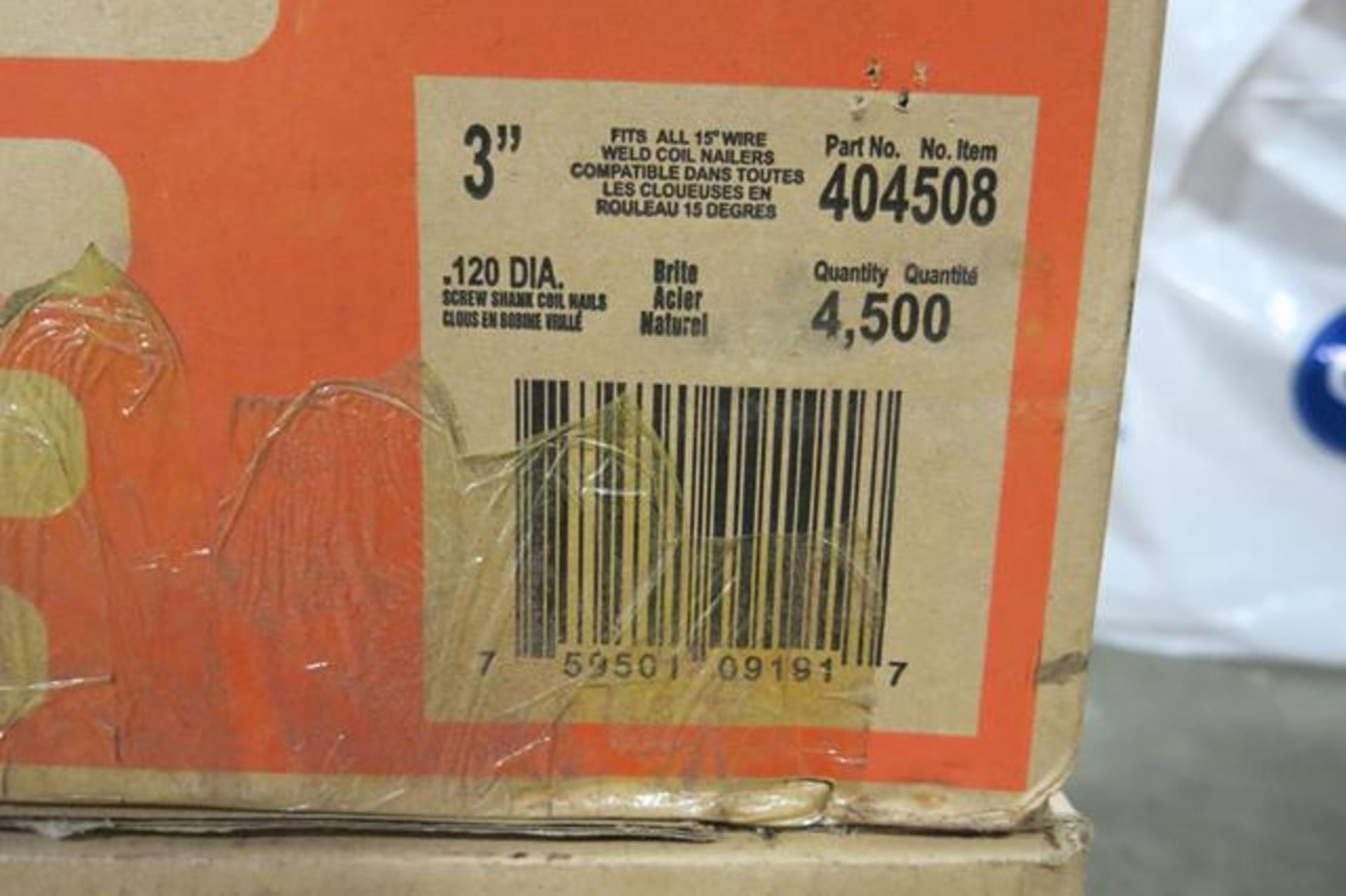 PASSLODE, 404508, 3" X 1.20 DIA, COIL NAILS, 4,500 APPROX. - NEW - Image 2 of 2