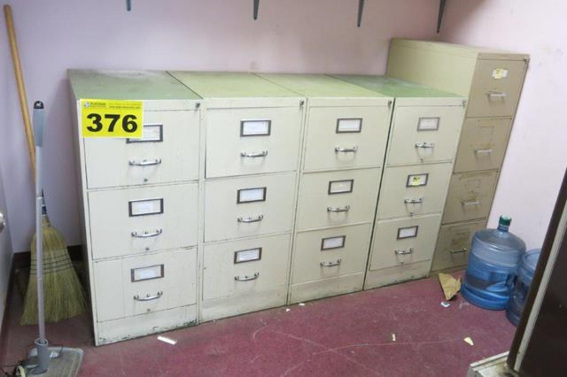 LOT OF VERTICAL FILING CABINETS