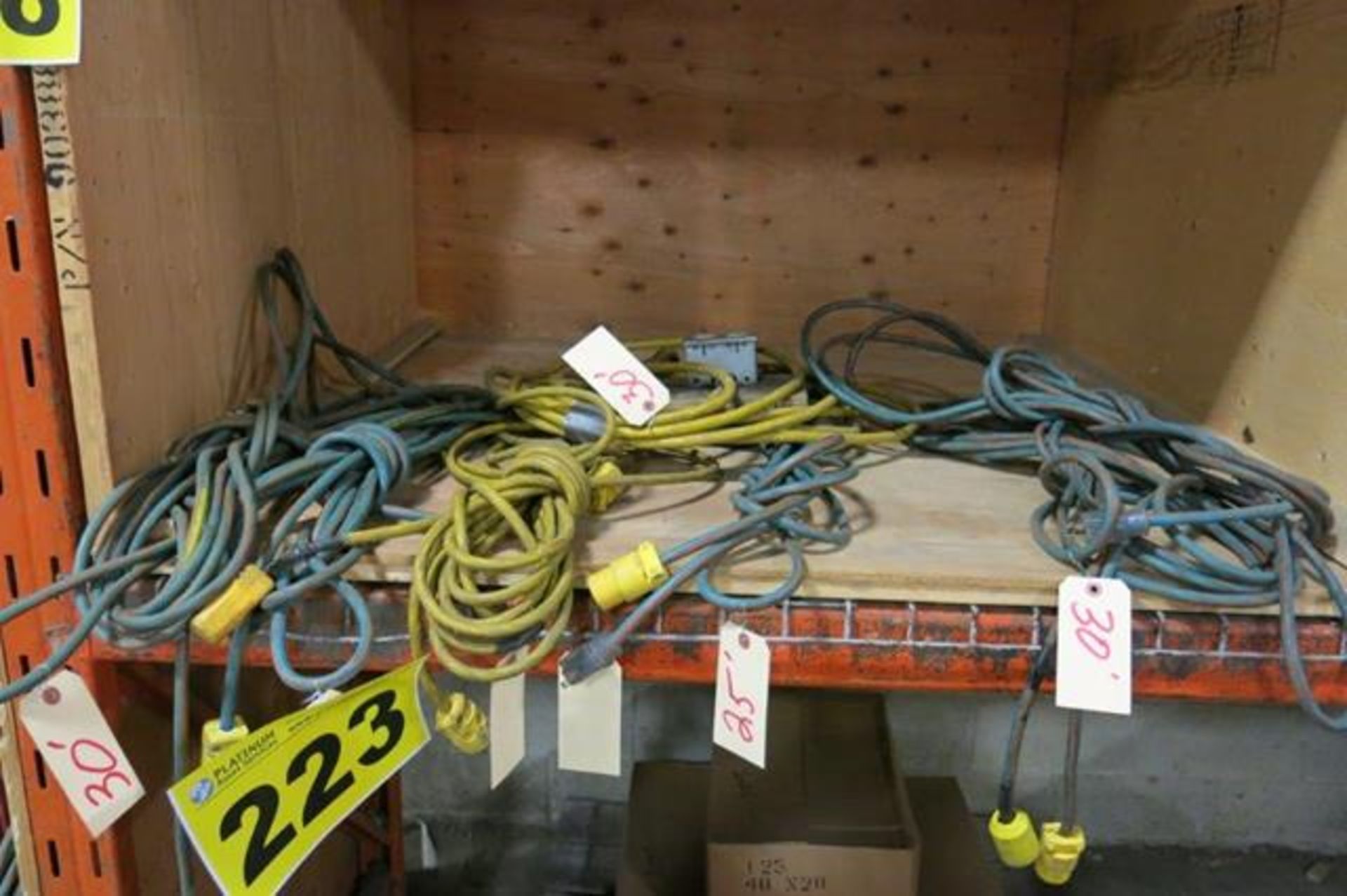 LOT OF 25' AND 30' EXTENSION CORDS