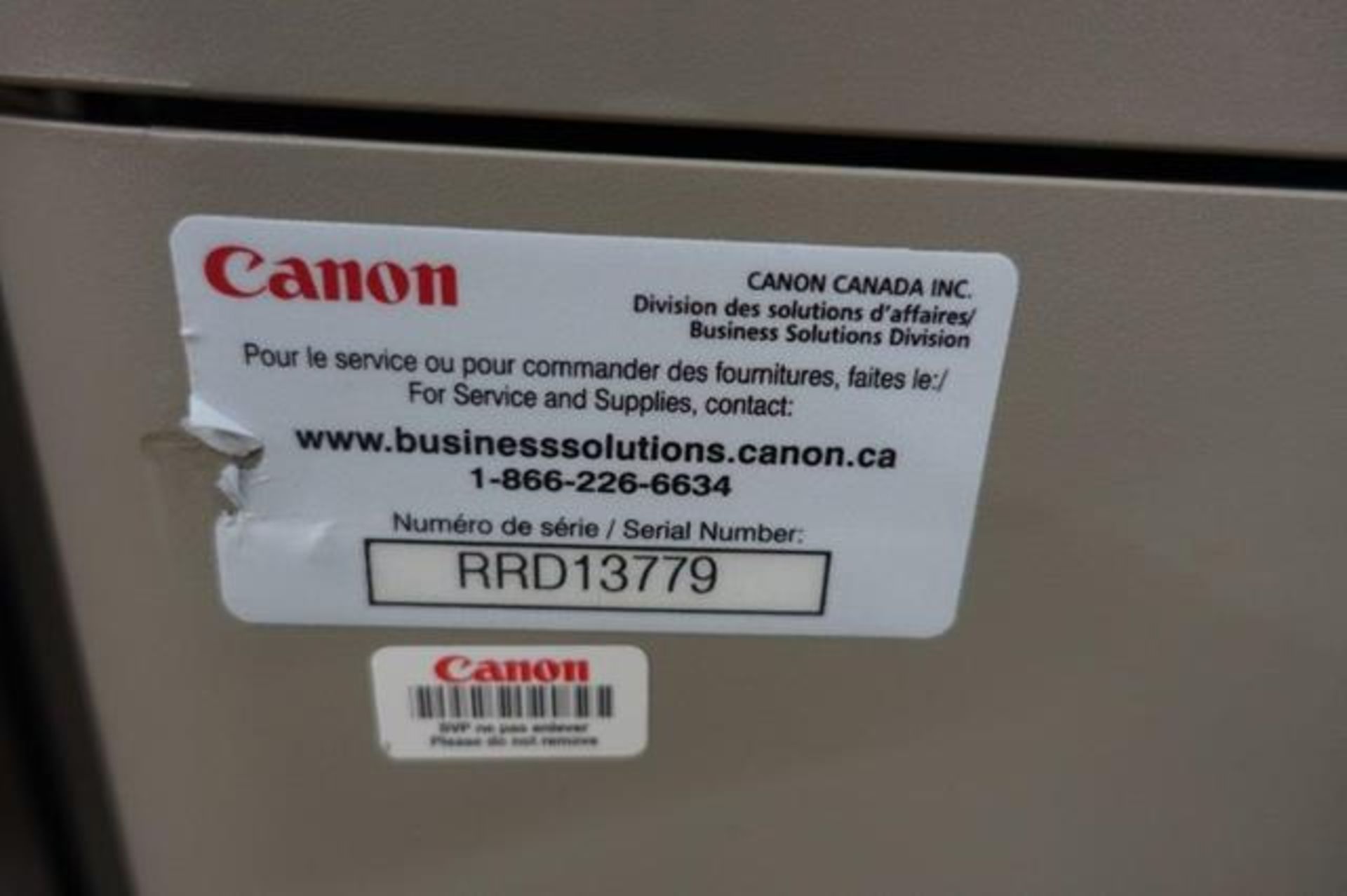 CANON, C5240A, IMAGE RUNNER ADVANCE, MULTIFUNCTION PHOTOCOPIER WITH PUNCHER & BOOKLET FINISHER, 2016 - Image 5 of 6