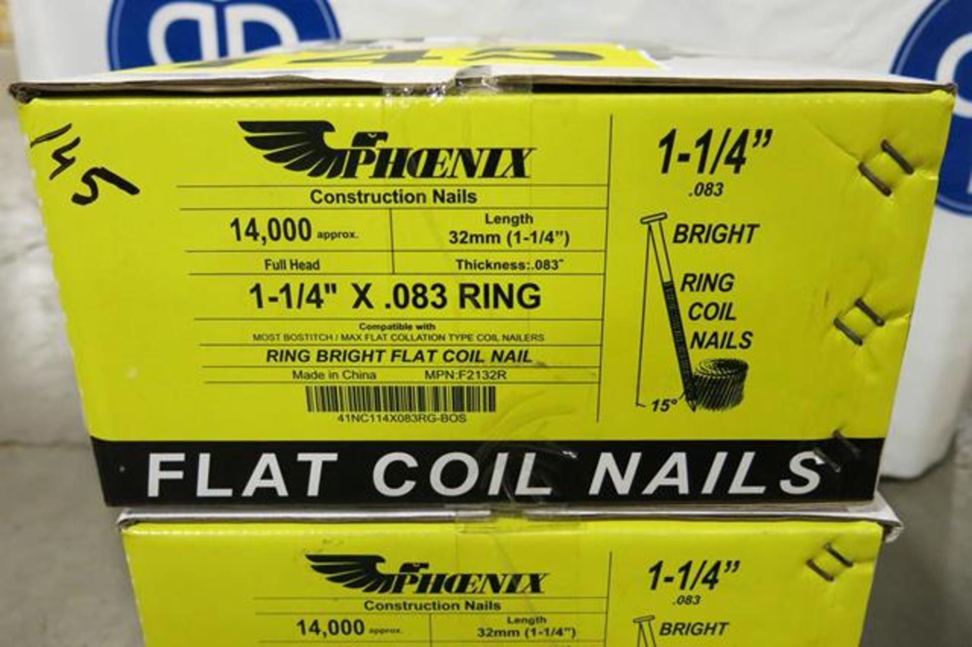 PHOENIX, 1.25" X 0.83 DIA, RING COIL NAILS, 1,400 APPROX. - NEW - Image 2 of 2