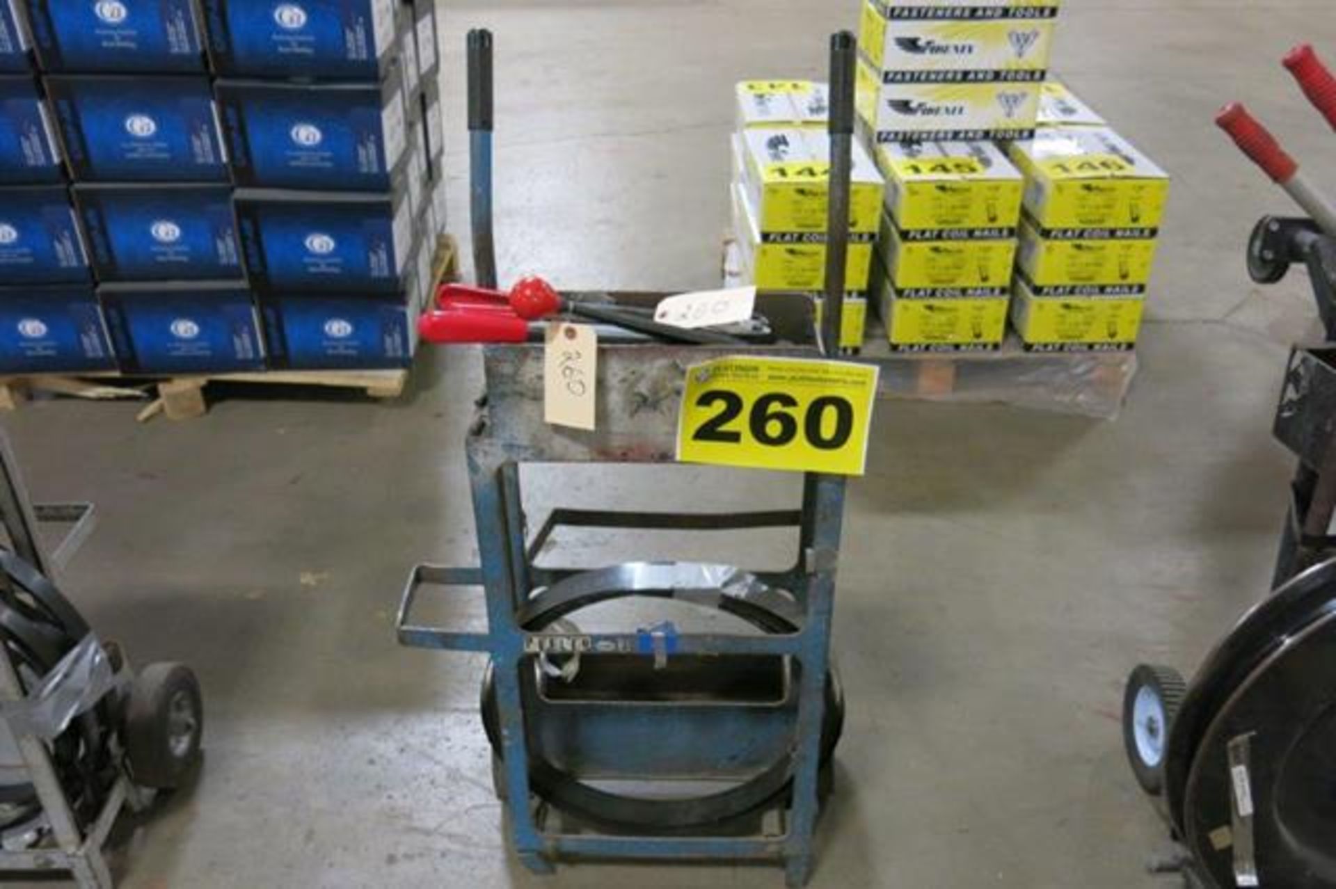 STRAPPING CART WITH TOOLS