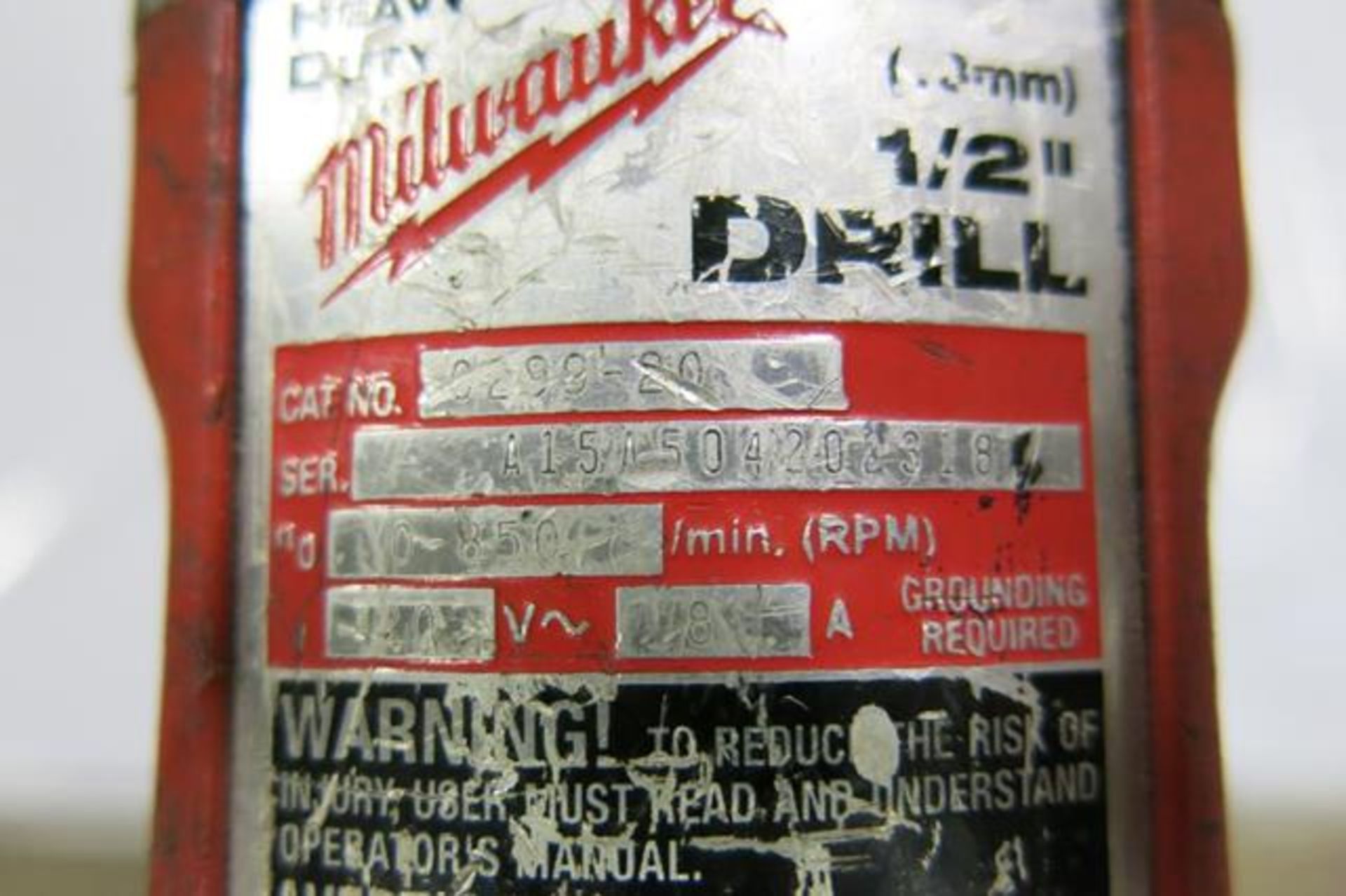 MILWAUKEE, C299-20, 1/2" DRILL - Image 3 of 3