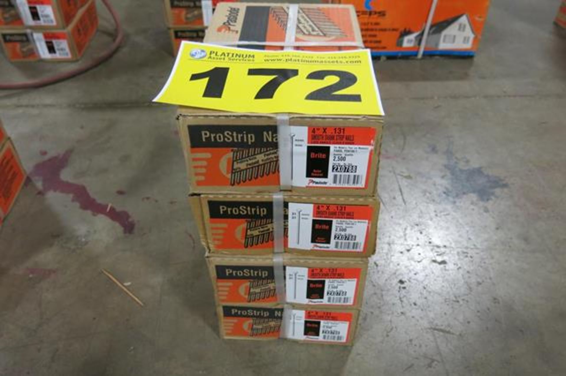 PASLODE, 2X0788, 4" X 1.31 DIA, PROSTRIP NAILS, 2,500 APPROX. - NEW