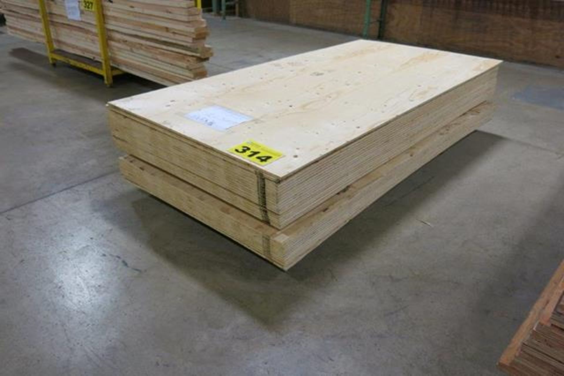 LOT OF 26 SHEETS (APPROX.) OF 4' X 8' X 1/2", PLYWOOD