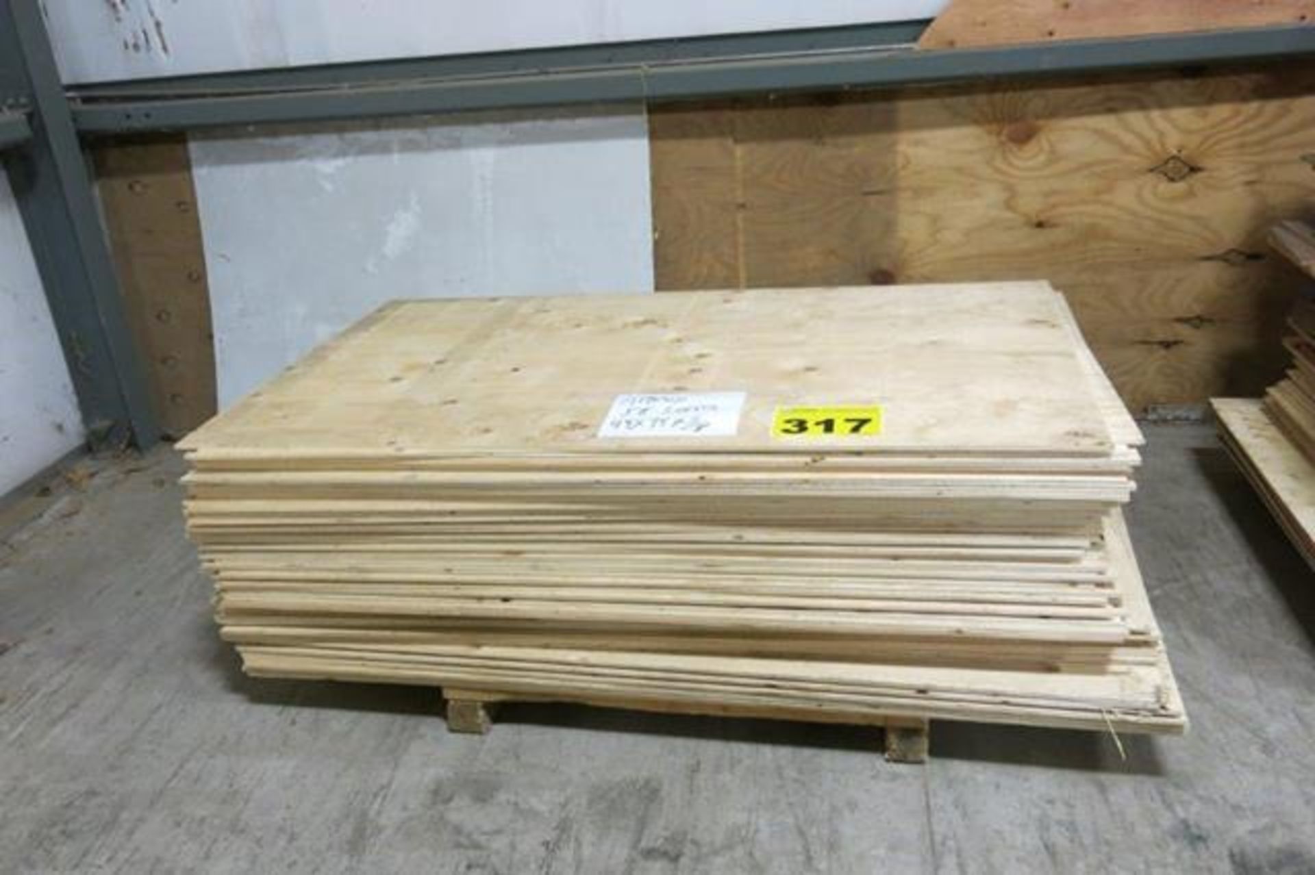 LOT OF 58 SHEETS (APPROX.) OF 44" X 75" X 3/8", PLYWOOD - Image 2 of 3