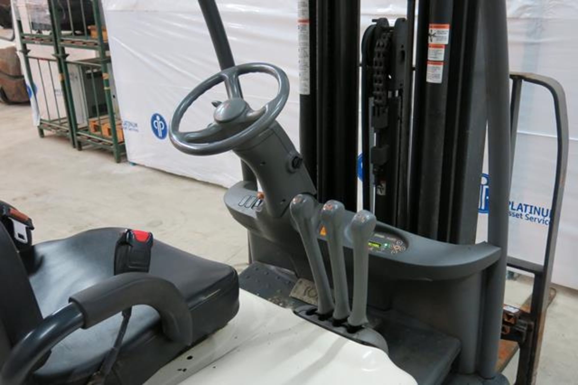 CROWN, SC5245-40, 3,700 LBS., 48V, 3 STAGE, BATTERY POWERED, FORKLIFT, SIDESHIFT, 222" MAXIMUM LIFT, - Image 7 of 9