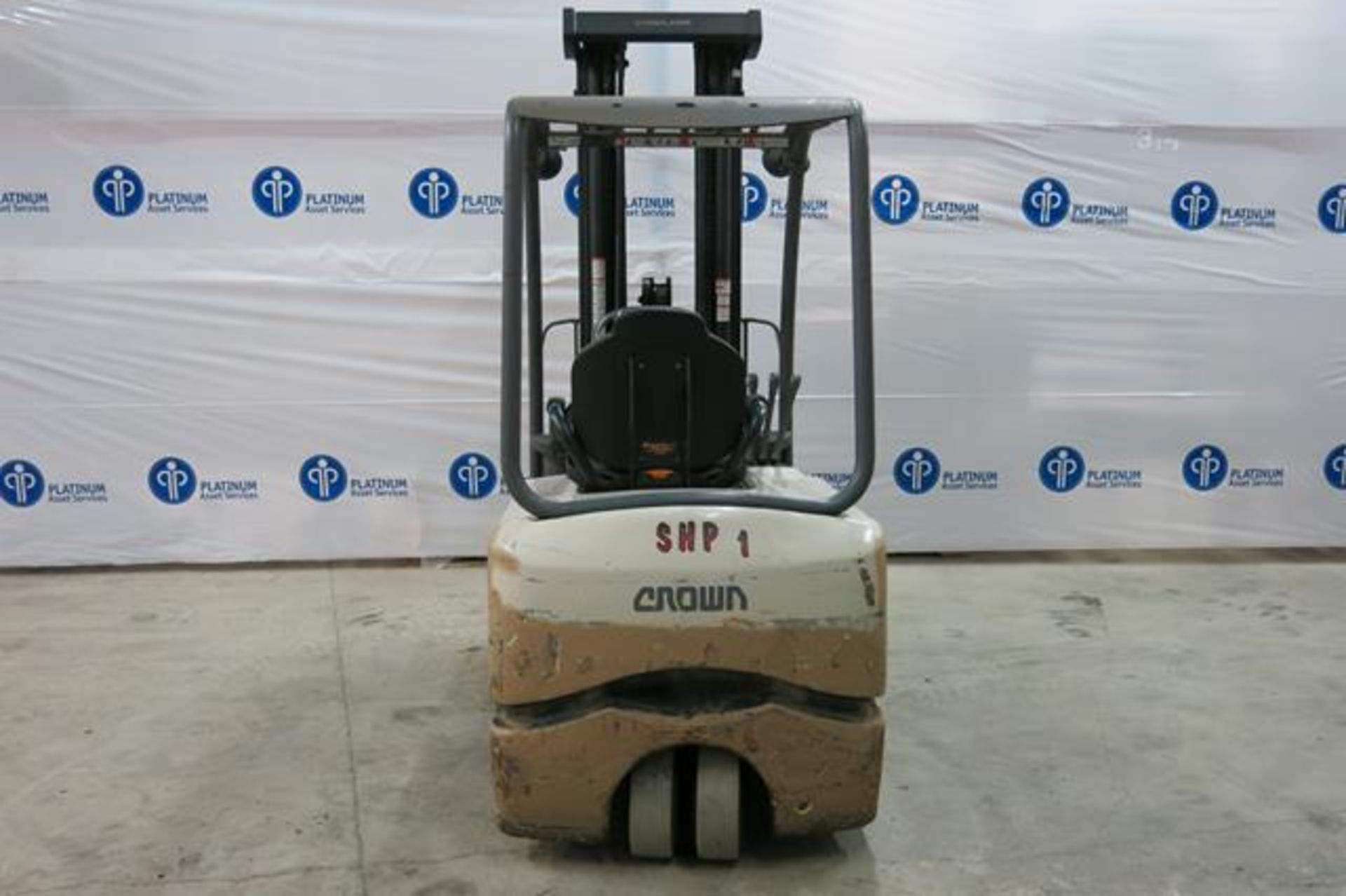 CROWN, SC5245-40, 3,700 LBS., 48V, 3 STAGE, BATTERY POWERED, FORKLIFT, SIDESHIFT, 222" MAXIMUM LIFT, - Image 5 of 9