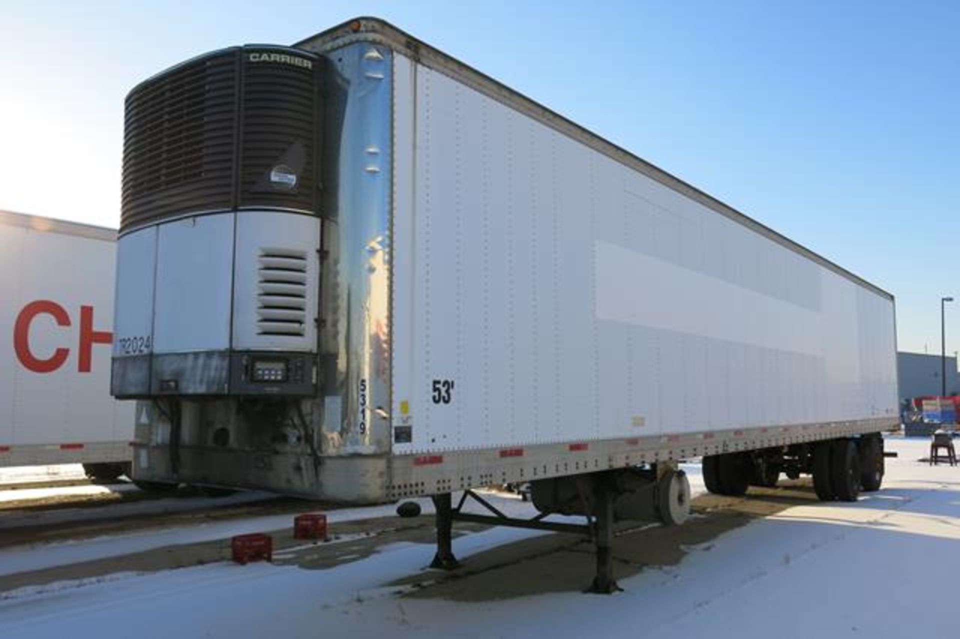 TRAILMOBILE, 53' REFRIGERATED VAN TRAILER, ROLLUP DOOR, CARRIER, PHOENIX ULTRA, REEFER, 24,817 HOURS - Image 2 of 10