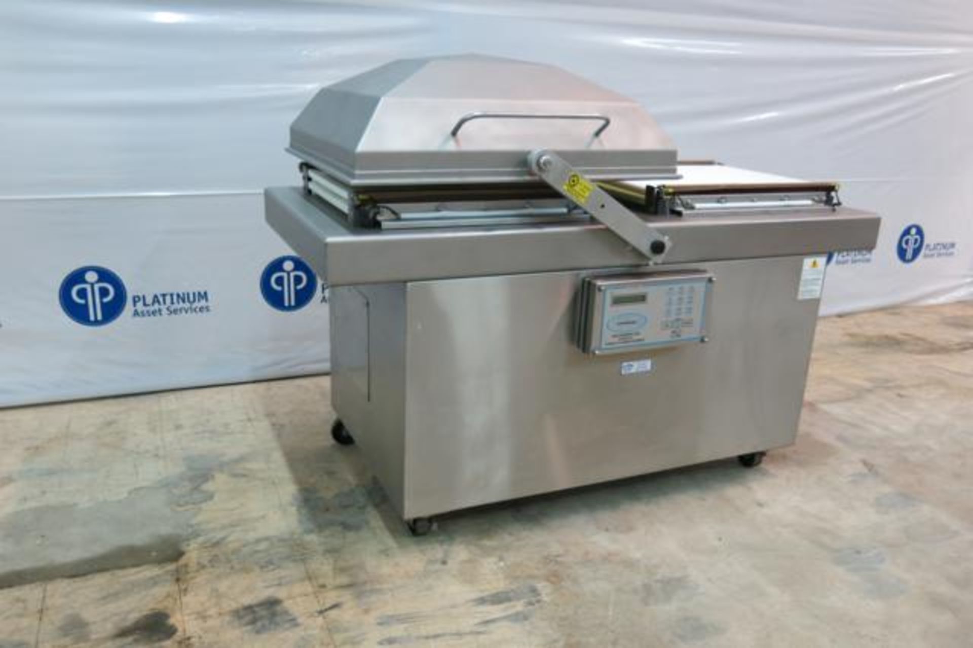 SIPROMAC, 600A, STAINLESS STEEL, DOUBLE CHAMBER VACUUM PACKAGING MACHINE, 2009, S/N 9676 - Image 2 of 9