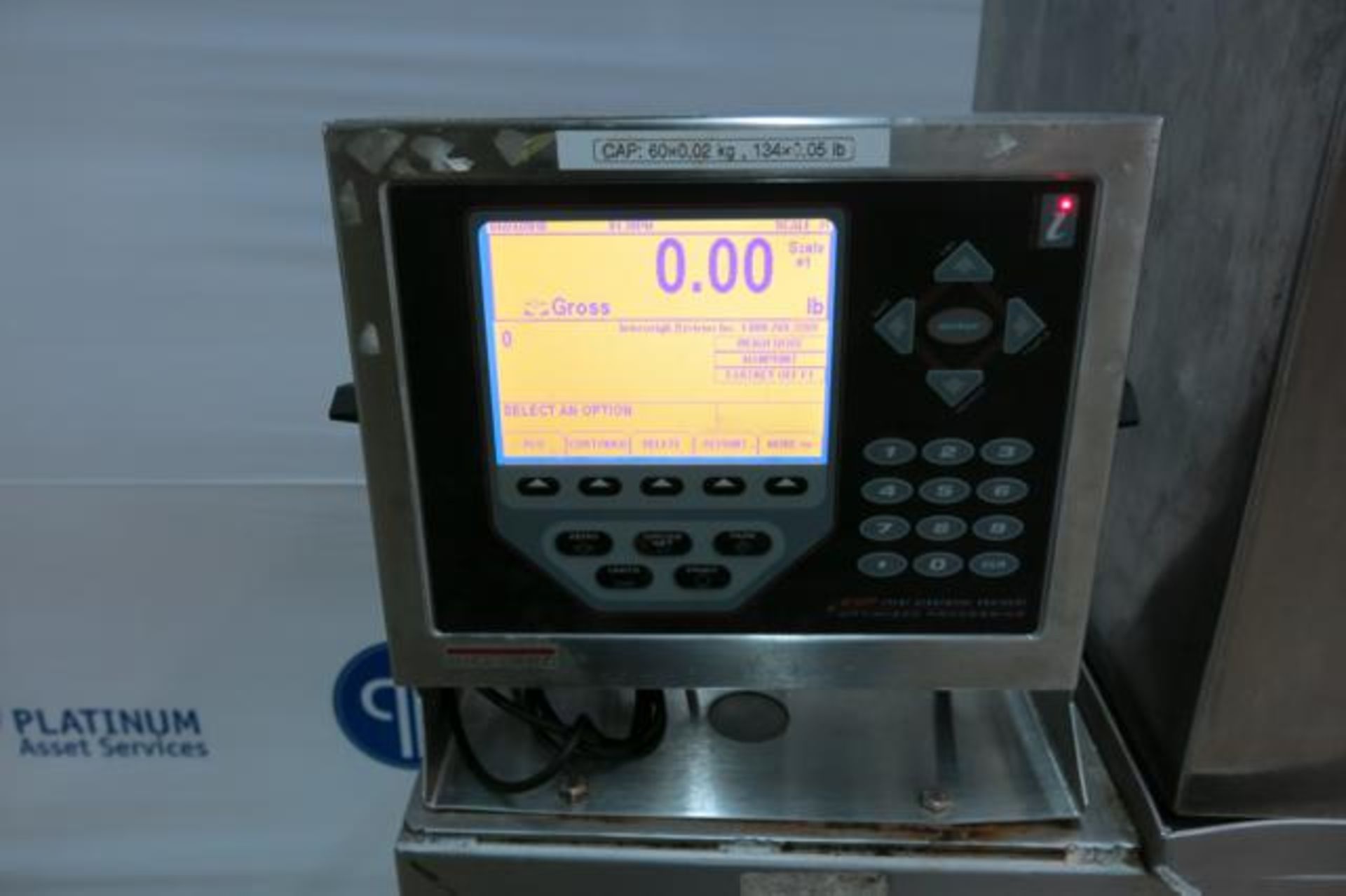 RICE LAKE, 920I-2A, 60 KG, STAINLESS STEEL, PROGRAMMABLE SCALE WITH BAR CODE PRINTER, 2017, S/N - Image 2 of 3