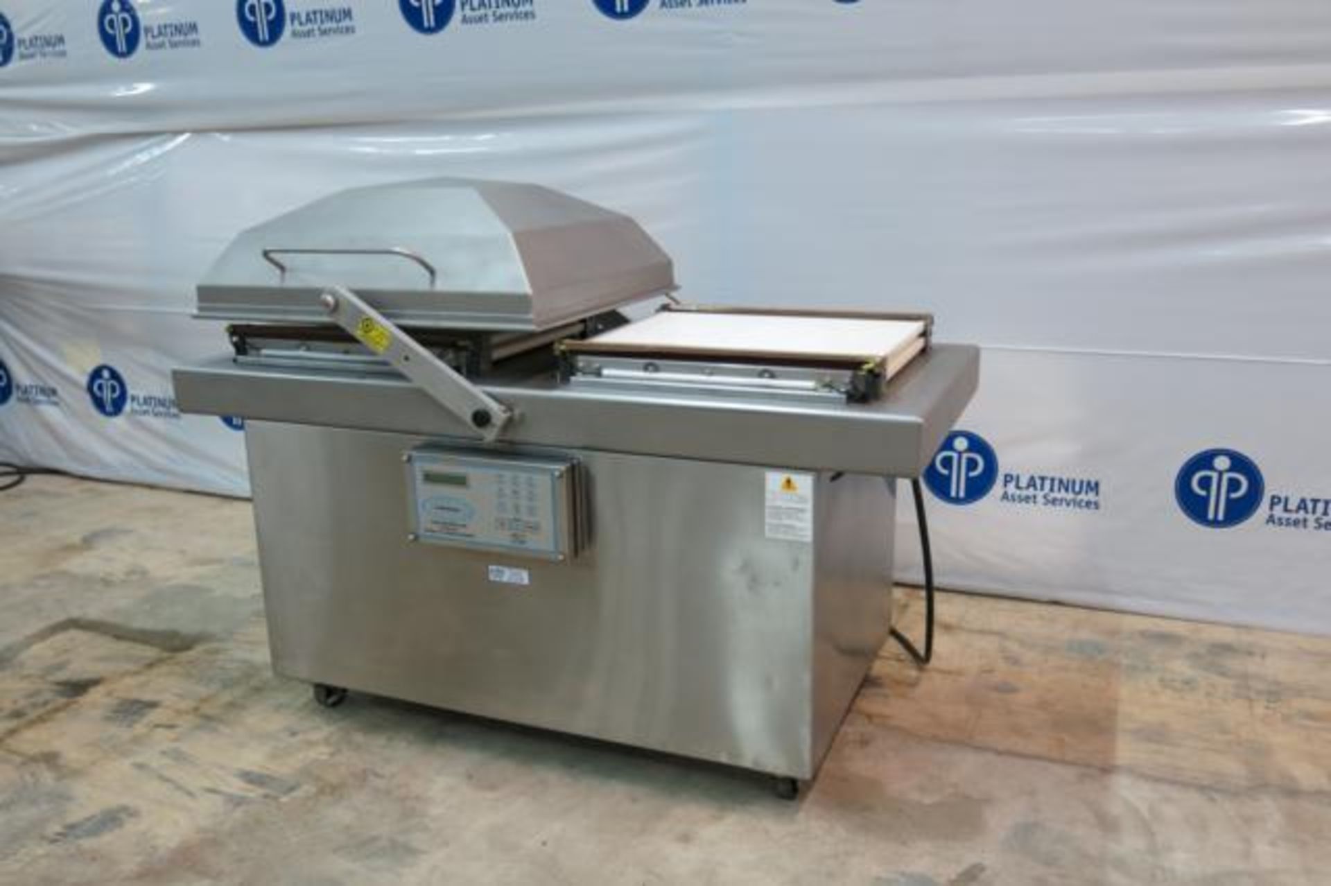 SIPROMAC, 600A, STAINLESS STEEL, DOUBLE CHAMBER VACUUM PACKAGING MACHINE, 2009, S/N 9676 - Image 3 of 9