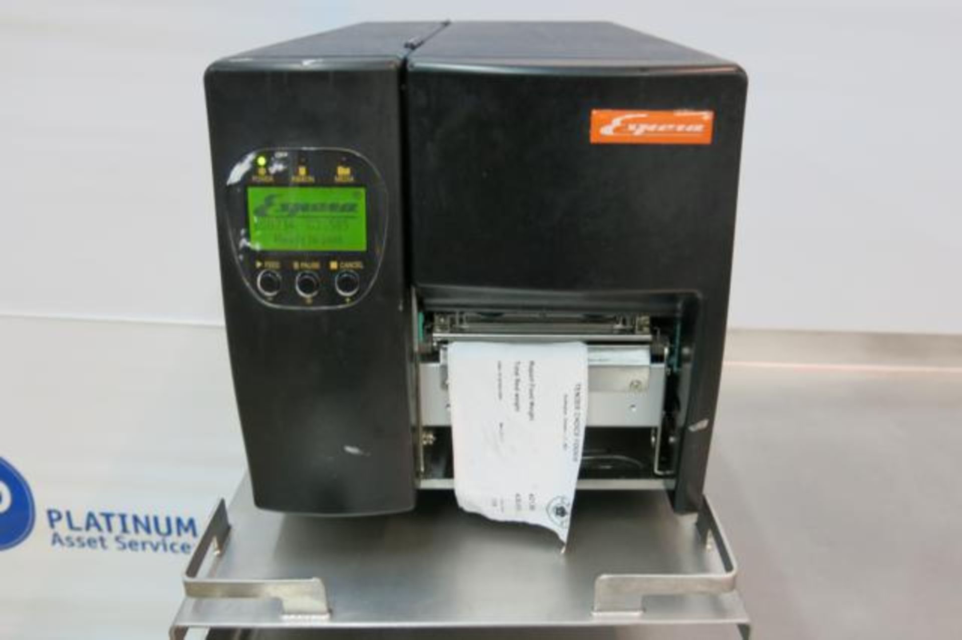 ESPERA, ESD 234, THERMAL TRANSFER PRINTER, S/N 263 01 01100 WITH STAINLESS STEEL TABLE - Image 3 of 7