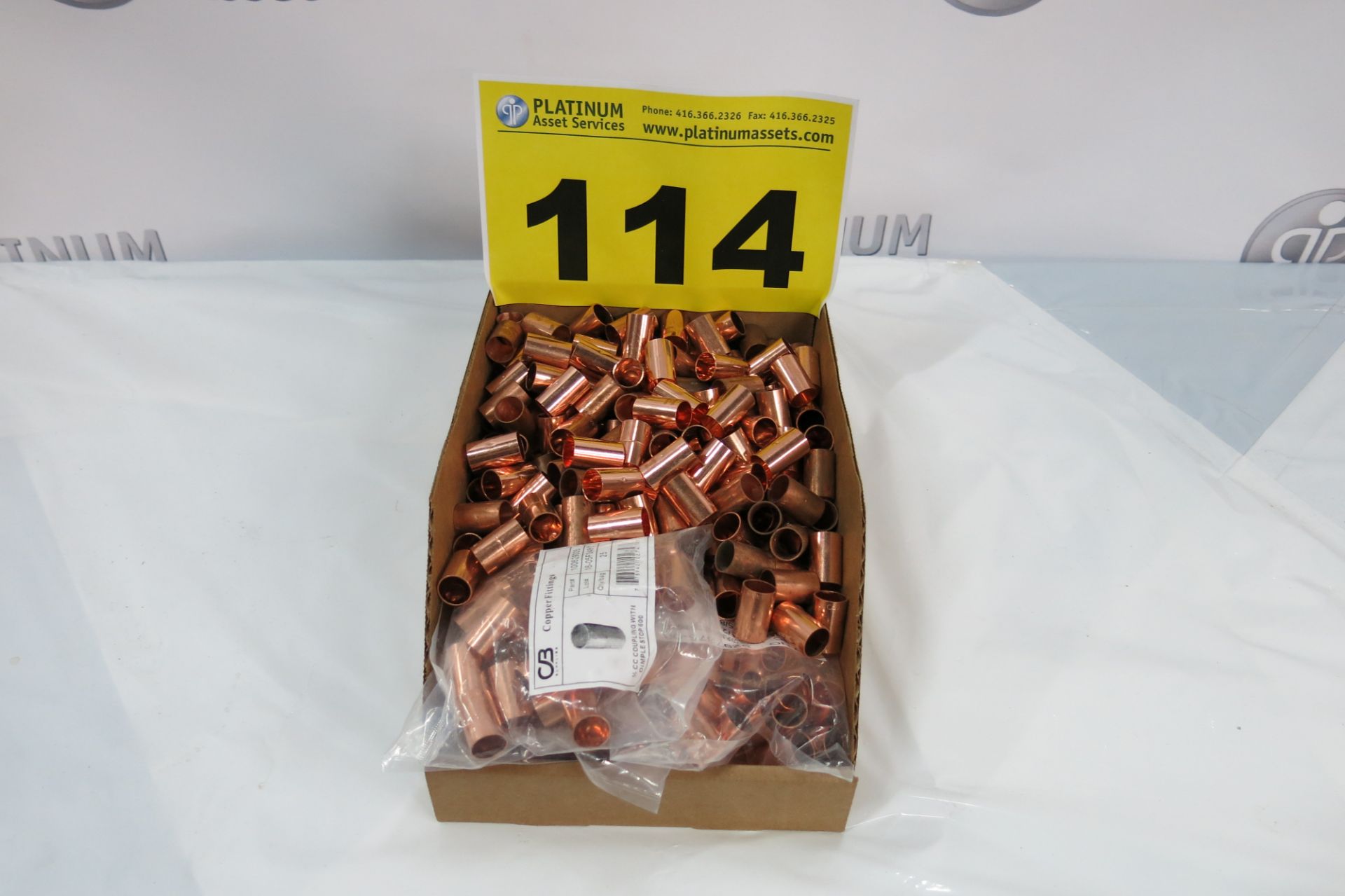 LOT OF CB SUPPLIES, 100629005, 1/2", COPPER COUPLINGS, NEW (LOCATED IN SCARBOROUGH)