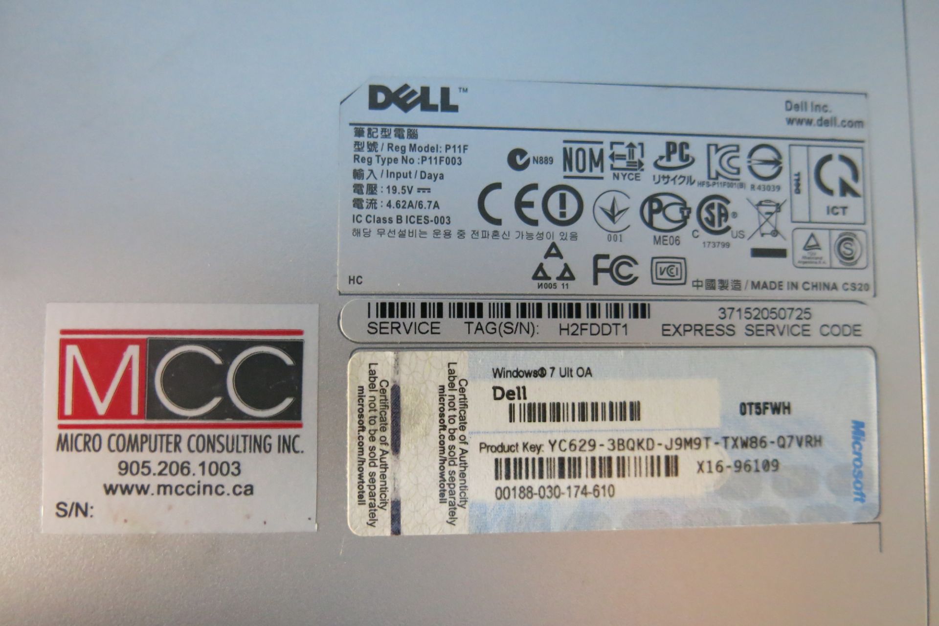 DELL, P115, LAPTOP (LOCATED IN MISSISSAUGA) - Image 2 of 2