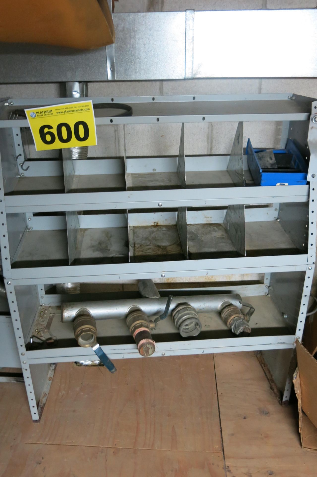 METAL SHELF WITH CONTENTS (LOCATED IN MISSISSAUGA)