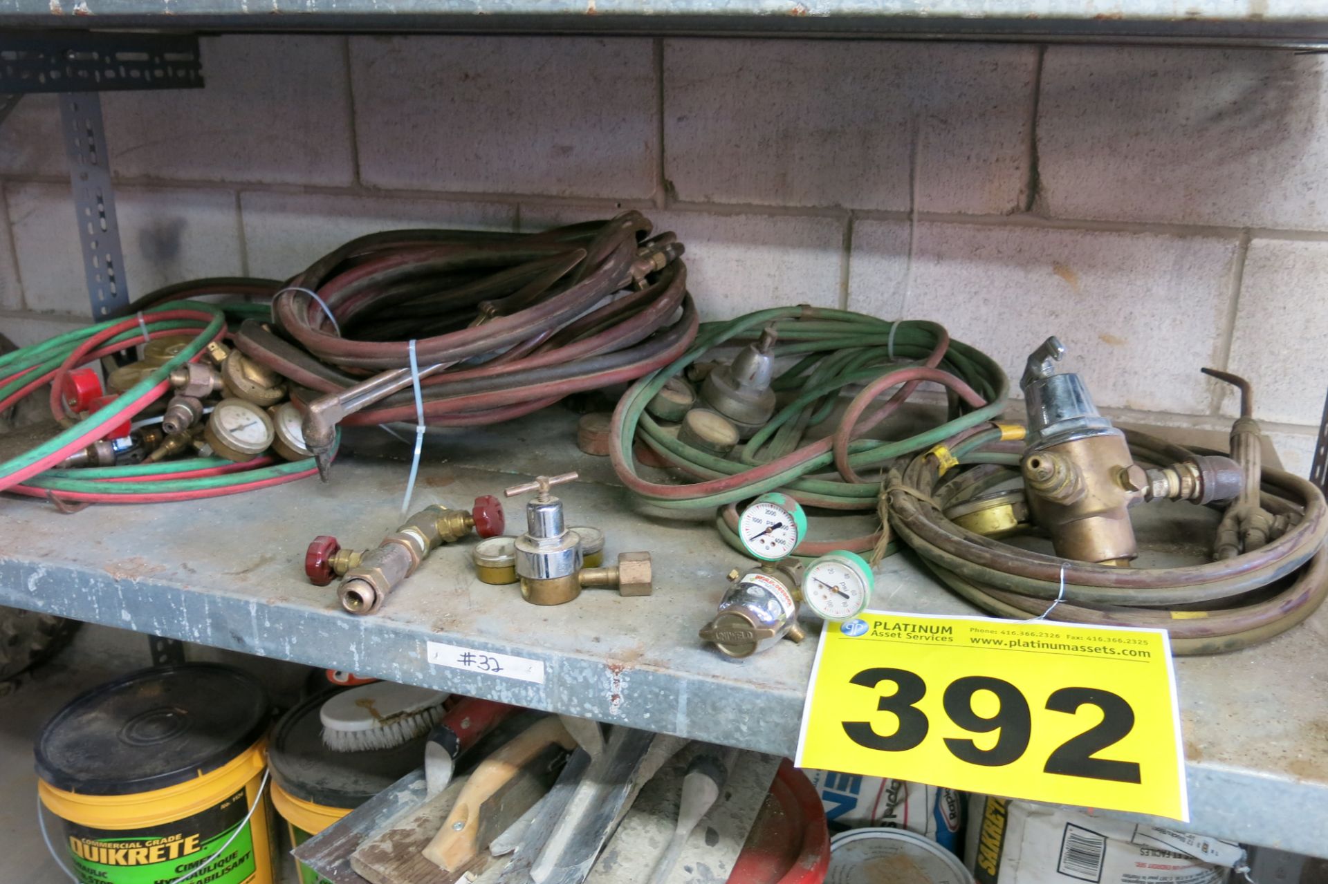 LOT OF ASSORTED WELDING HOSE AND GAUGES (LOCATED IN MISSISSAUGA)