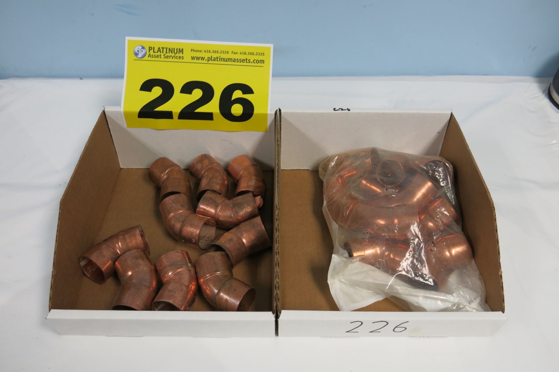 LOT OF CELLO PRODUCTS, WP6-2-24, 1-1/2" FTG x 45° COPPER STREET ELBOWS - NEW (LOCATED IN