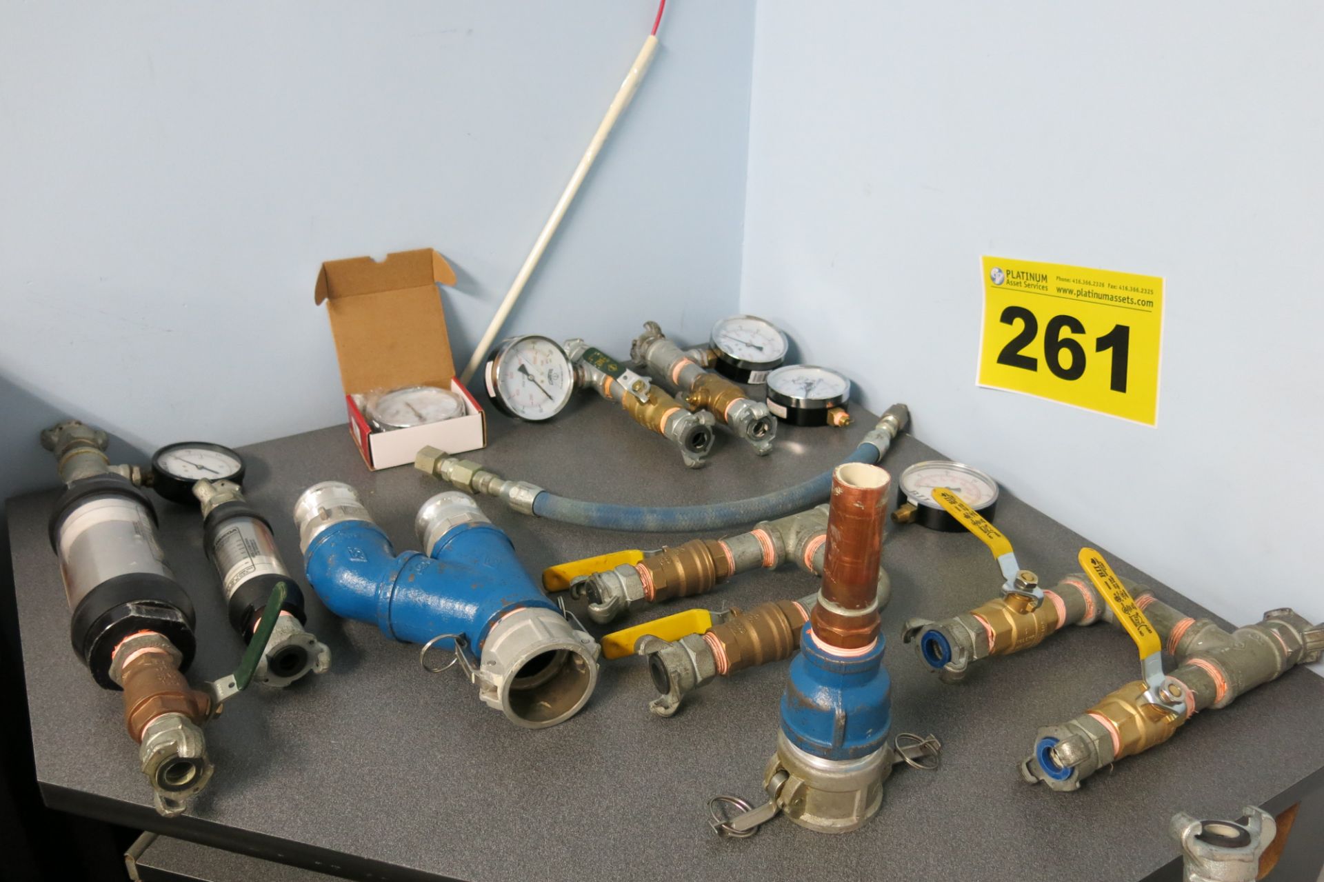 LOT OF CUSTOM CHICAGO COMPRESSOR FITTINGS (LOCATED IN MISSISSAUGA)