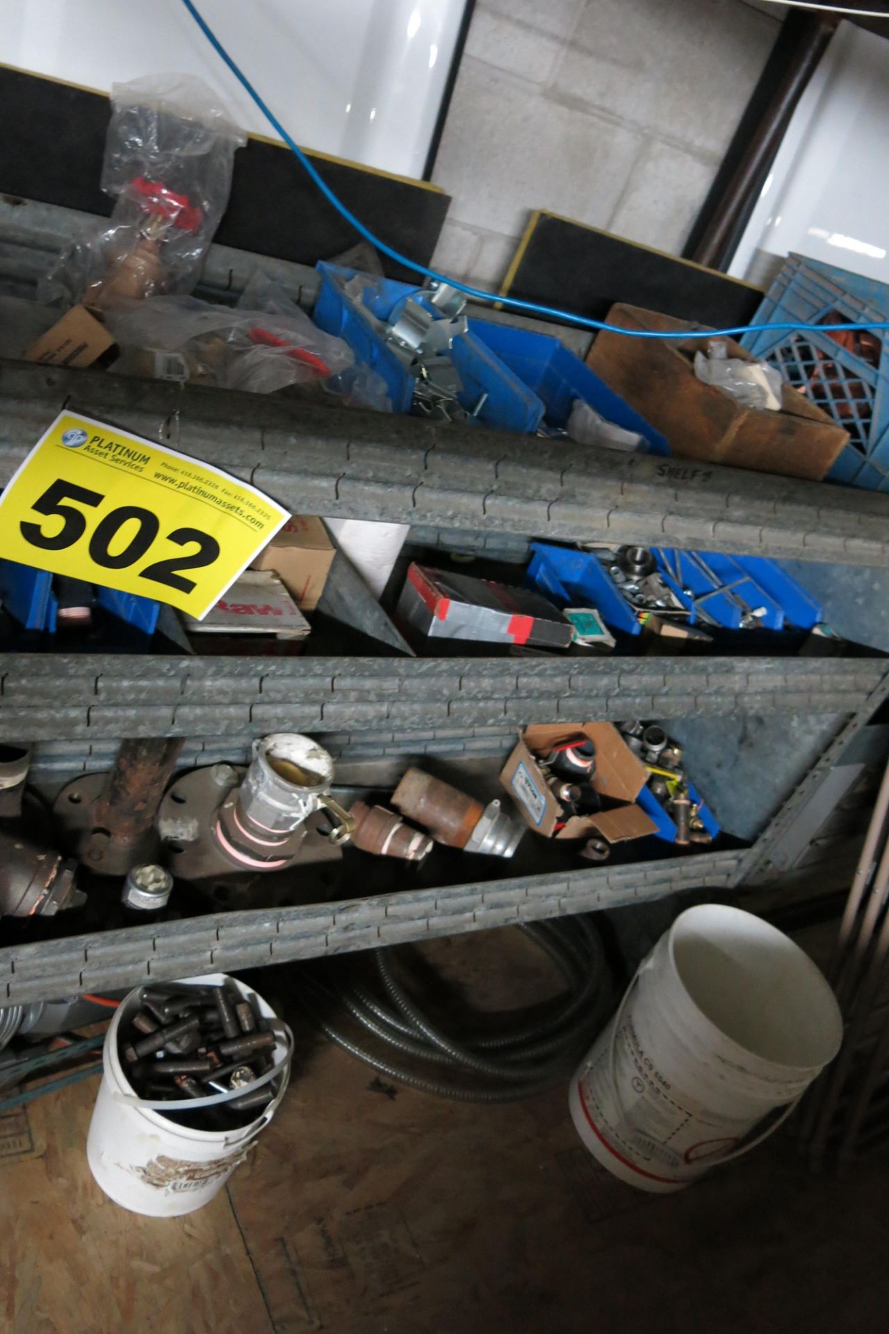 ASSORTED FITTINGS WITH SHELVING (LOCATED IN MISSISSAUGA)