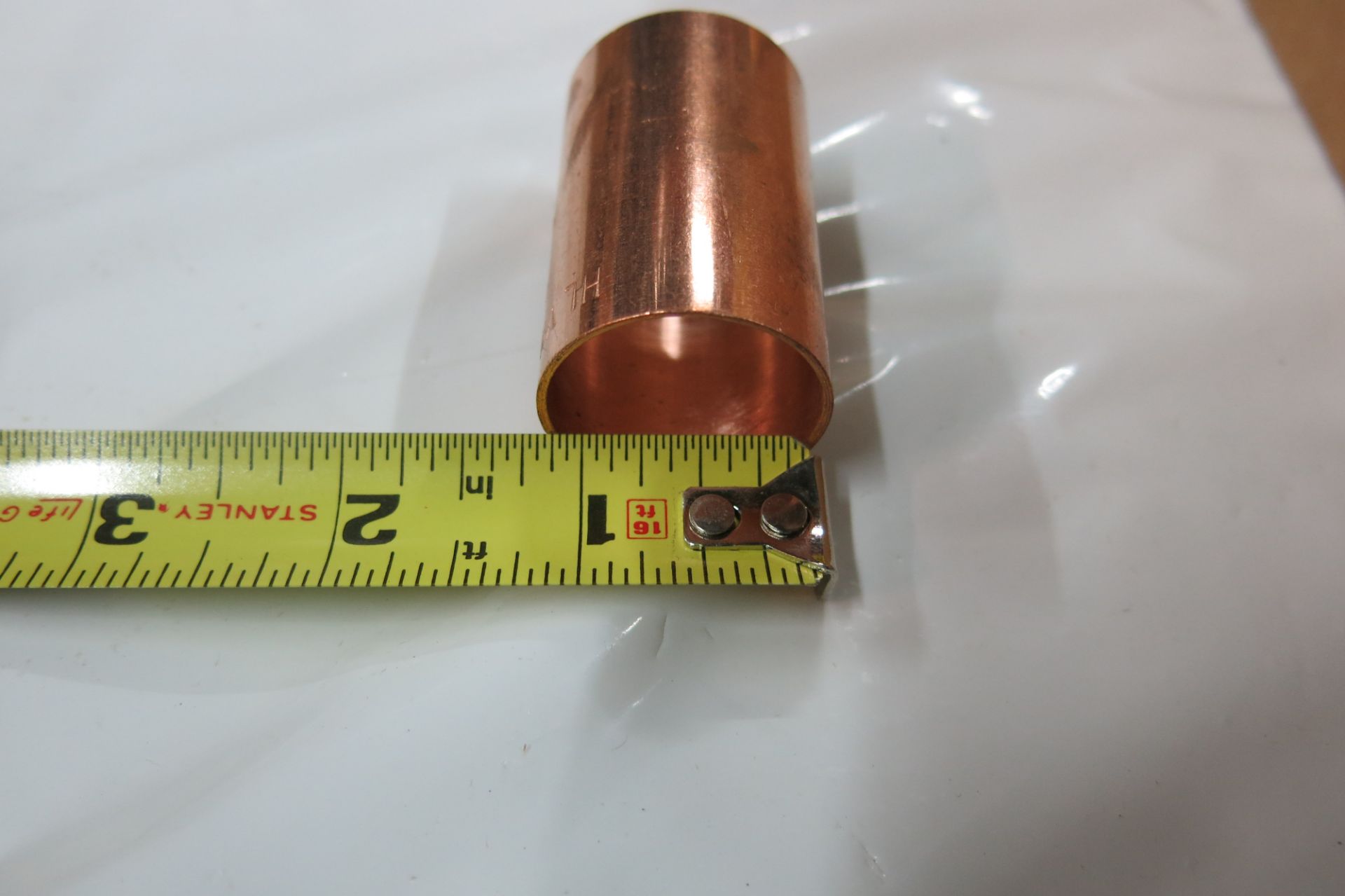 COPPER PIPE COUPLINGS - 1.25 - NEW (LOCATED IN SCARBOROUGH) - Image 3 of 4