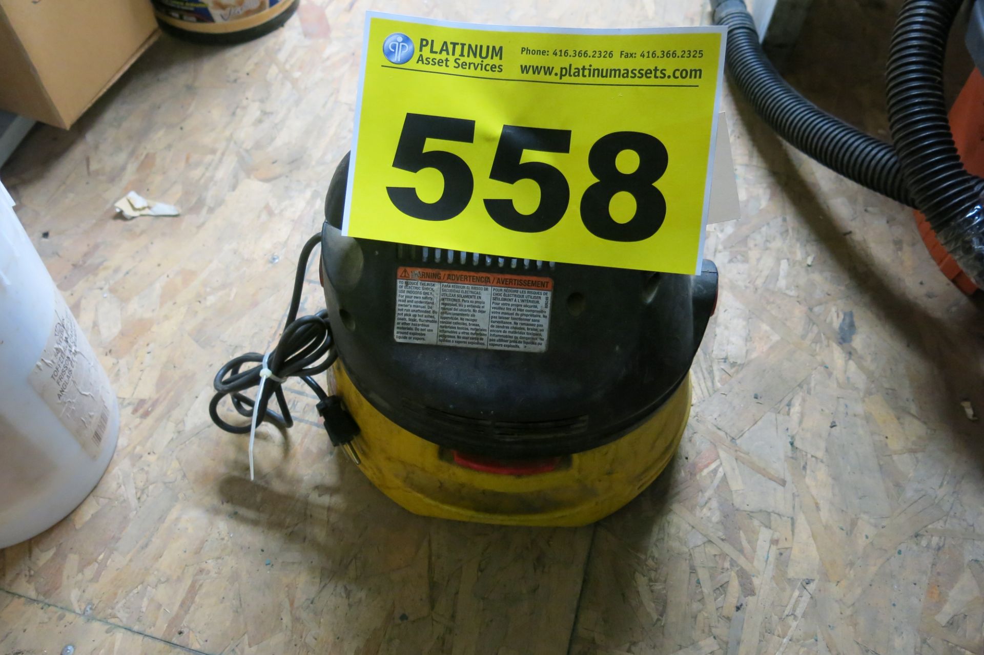 STINGER, 2 GALLON, WET/DRY VAC (LOCATED IN MISSISSAUGA)