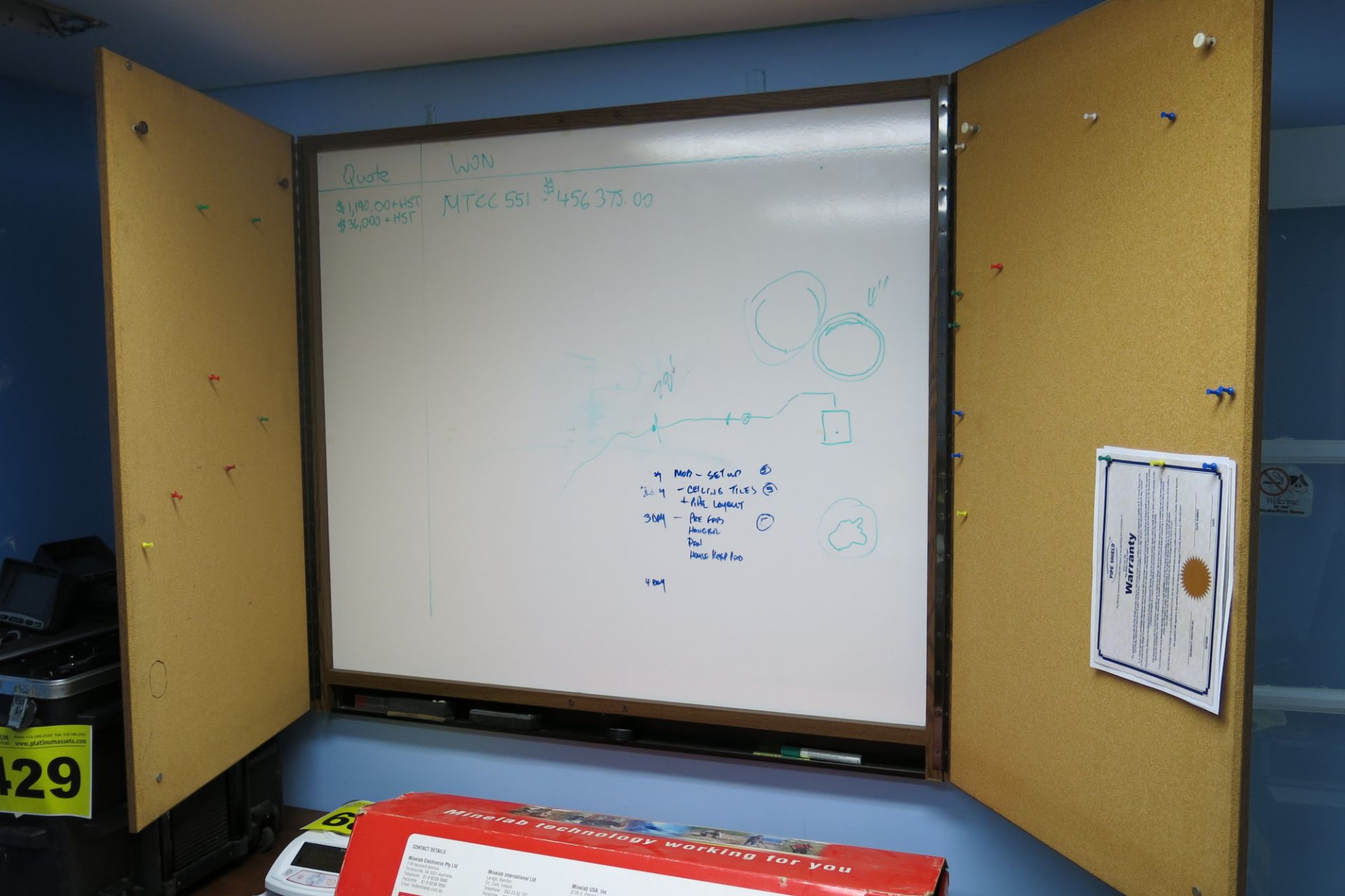 TWO DOOR, ENCLOSED, WHITEBOARD (LOCATED IN MISSISSAUGA) - Image 2 of 2