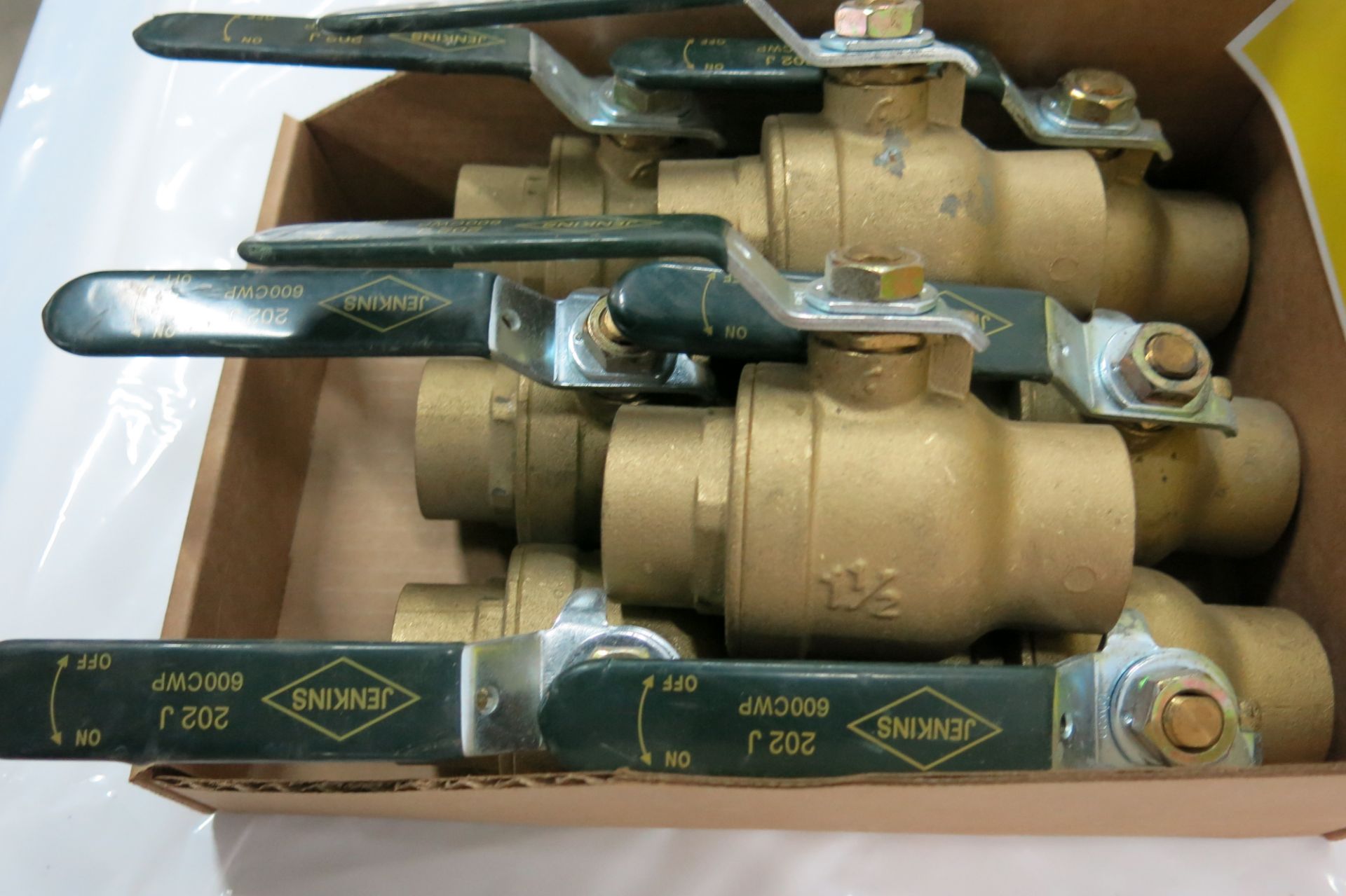 LOT OF JENKINS, 202J, 1 1/2", BALL VALVES - NEW (LOCATED IN SCARBOROUGH) - Image 2 of 2