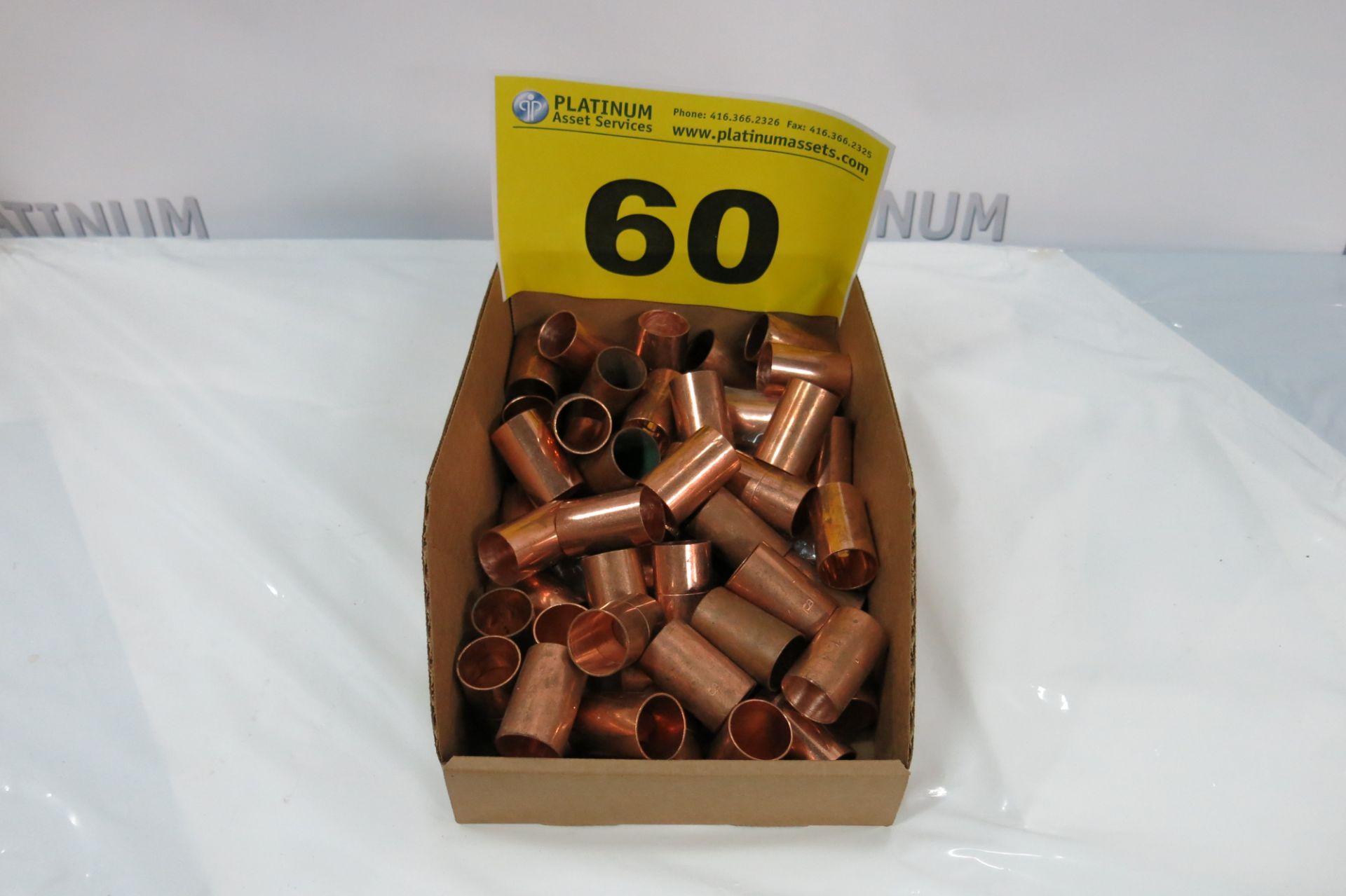 COPPER PIPE COUPLINGS - 1.25 - NEW (LOCATED IN SCARBOROUGH)