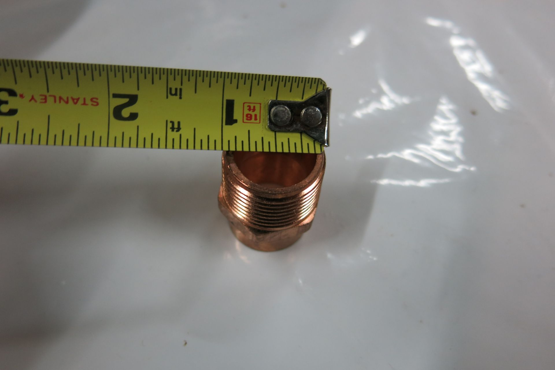 COPPER PIPE TO THREAD ADAPTOR - NEW - Image 2 of 5