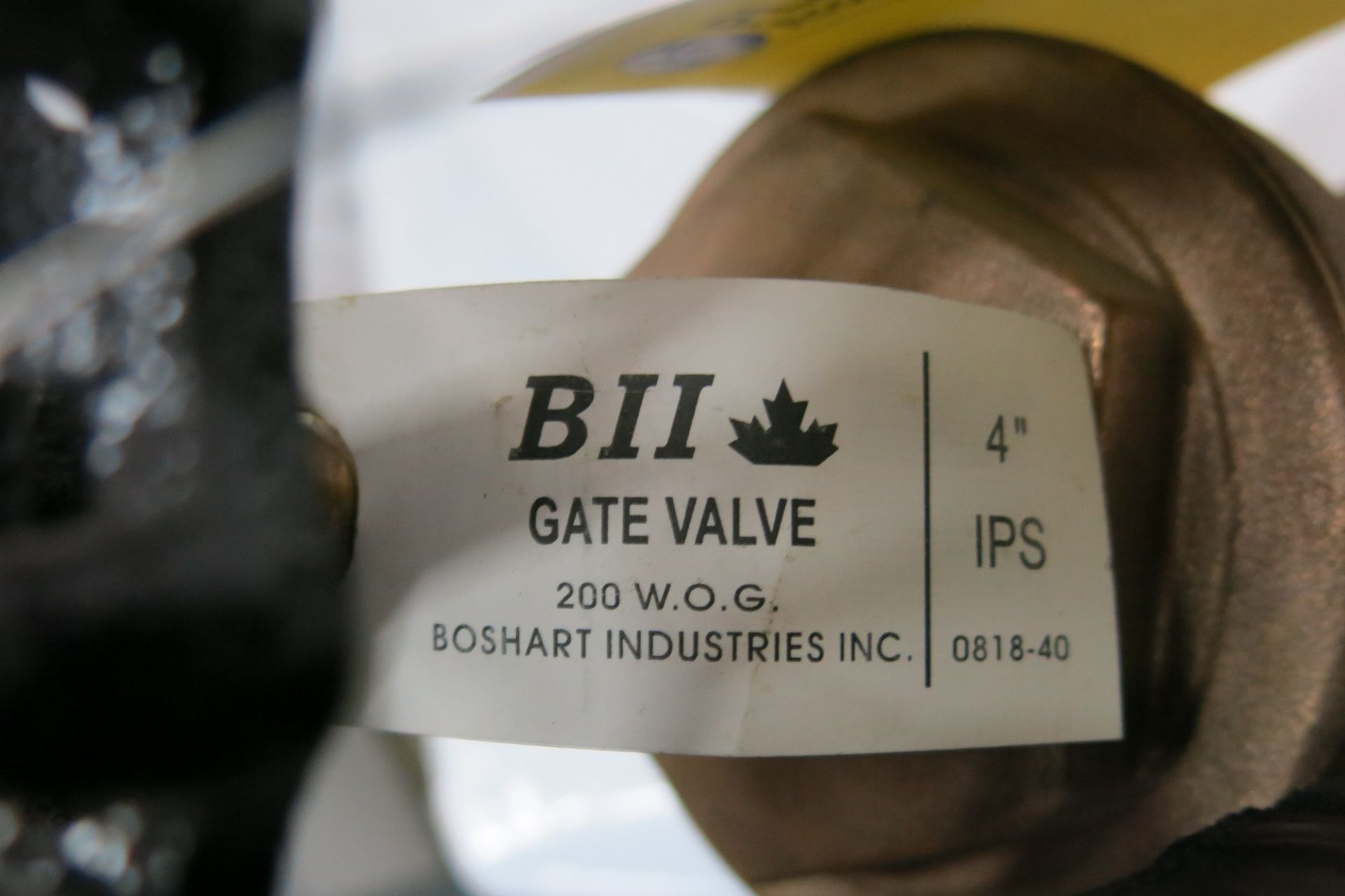 BII, 4", GATE VALVE, 200 W.O.G (LOCATED IN SCARBOROUGH) - Image 2 of 2