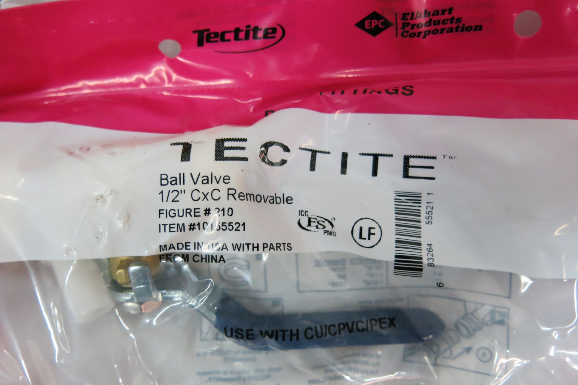 LOT OF TECTITE, 10155521, 1/2", CXC REMOVABLE, BALL VALVES - NEW (LOCATED IN SCARBOROUGH) - Image 2 of 3