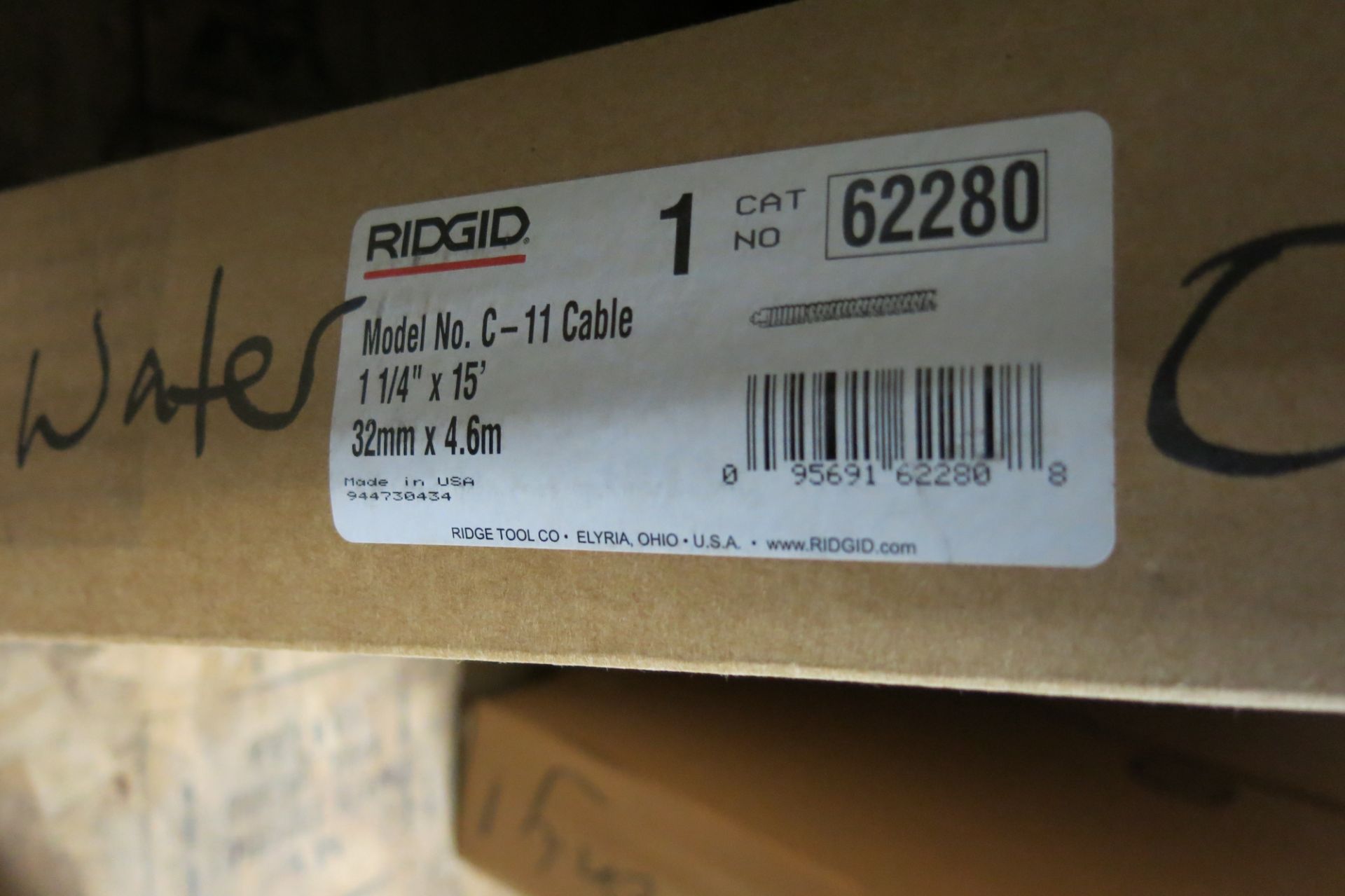 RIDGID, C-11, SEWER SECTIONAL CABLE, 1 1/4" X 15' - NEW (LOCATED IN MISSISSAUGA) - Image 2 of 2