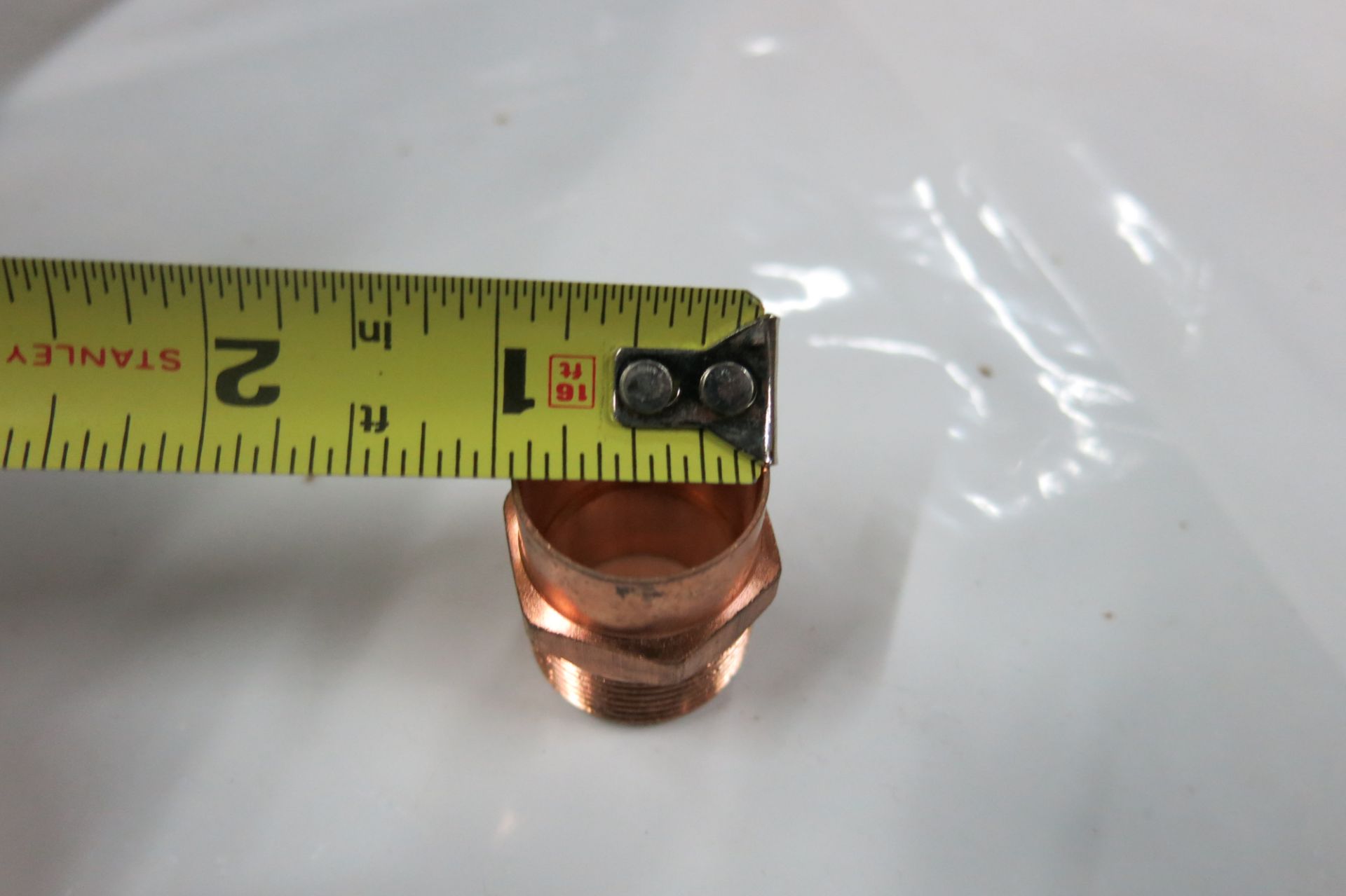 COPPER PIPE TO THREAD ADAPTOR - NEW - Image 3 of 5