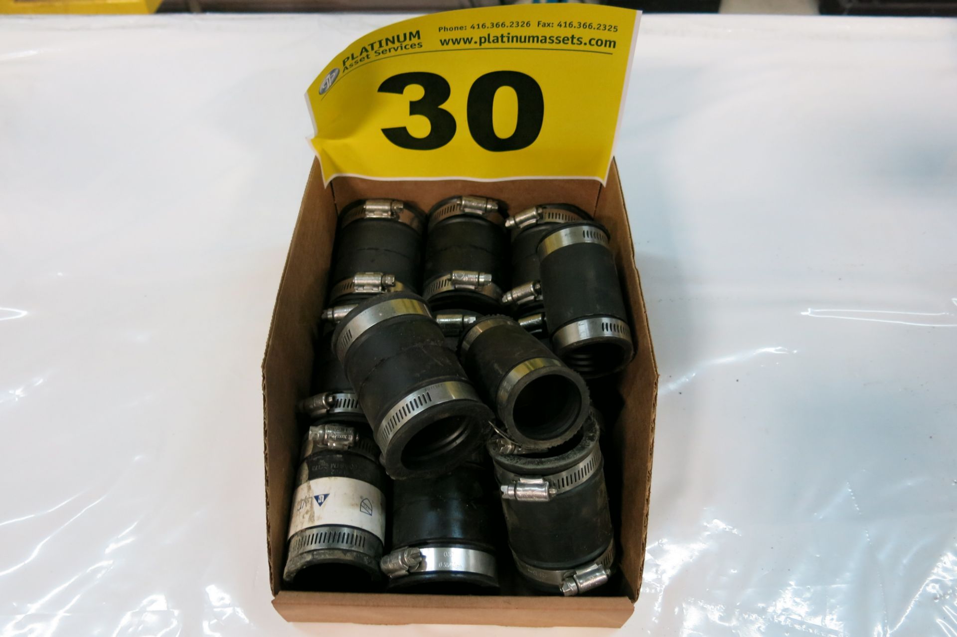 LOT OF RUBBER 1.5" COUPLINGS - NEW (LOCATED IN SCARBOROUGH)