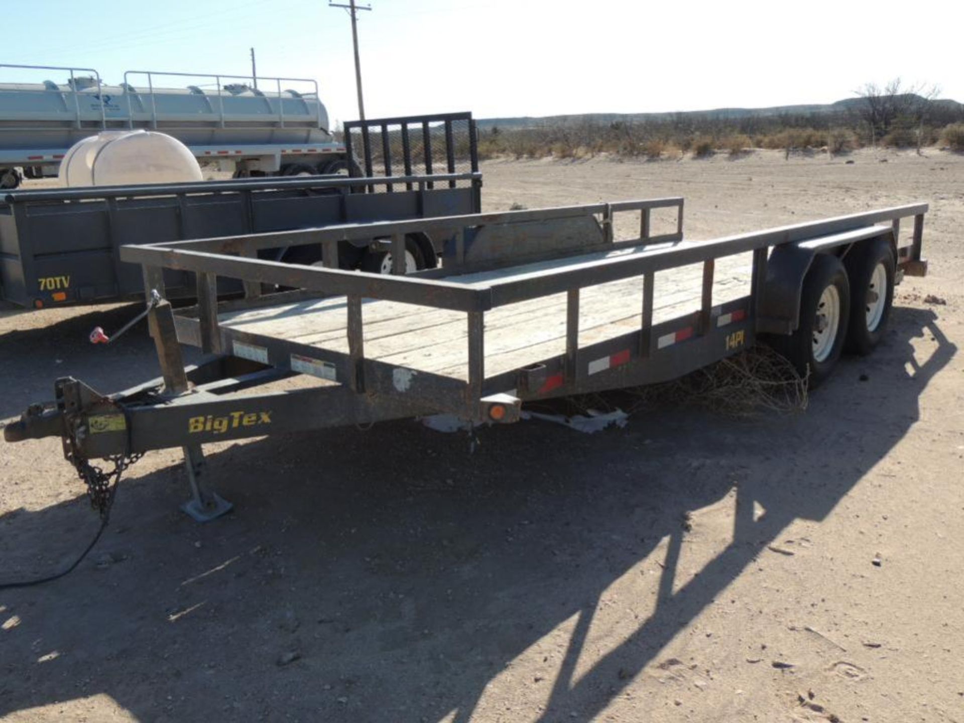 2014 Big Tex Model 14PI-18GY T/A Utility Trailer, VIN 16VPX1828E2321791, 14K AWR, 7 ft. x18 ft. with