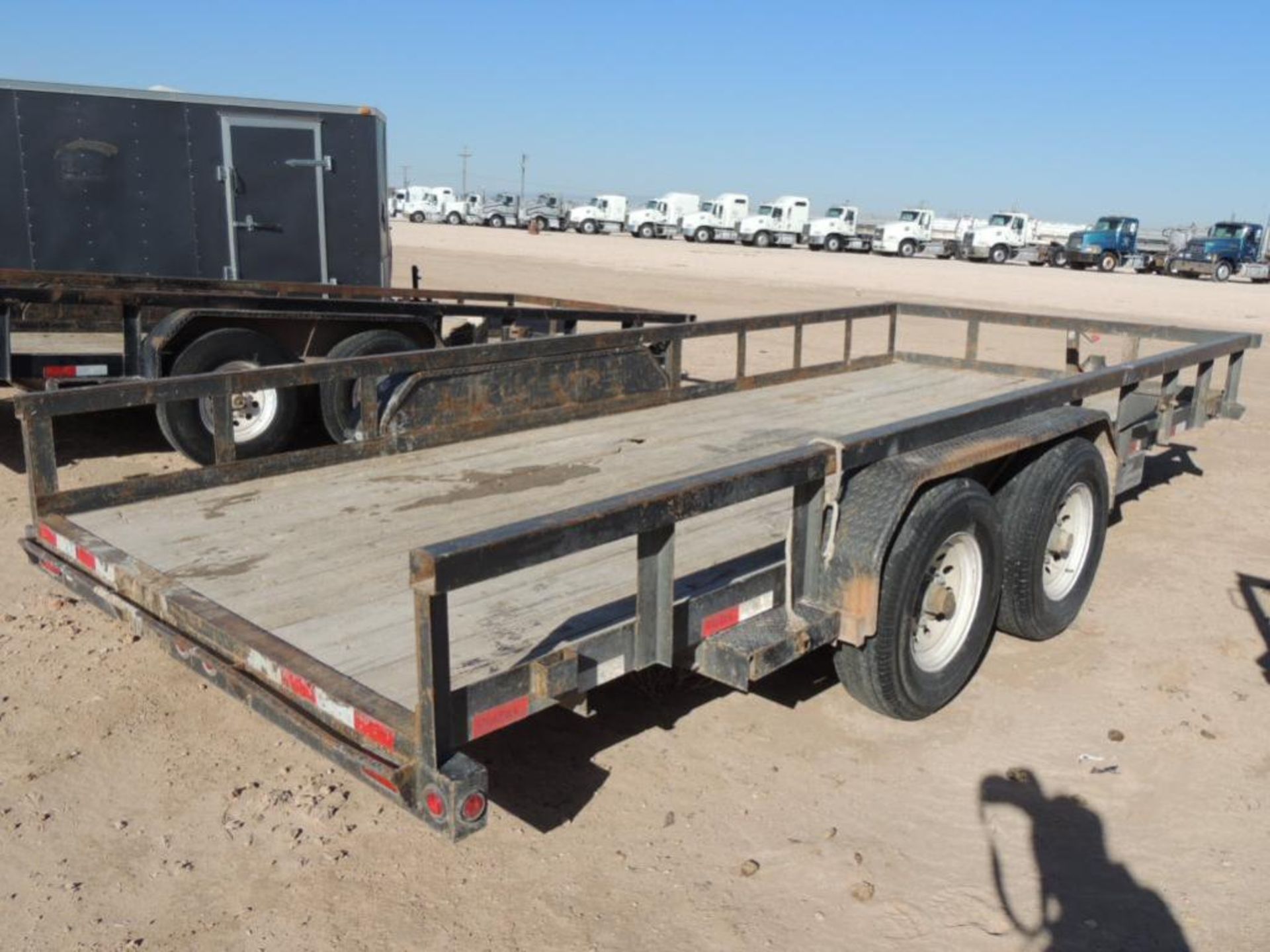 2014 Big Tex Model 14PI-18GY T/A Utility Trailer, VIN 16VPX1828E2321791, 14K AWR, 7 ft. x18 ft. with - Image 3 of 4