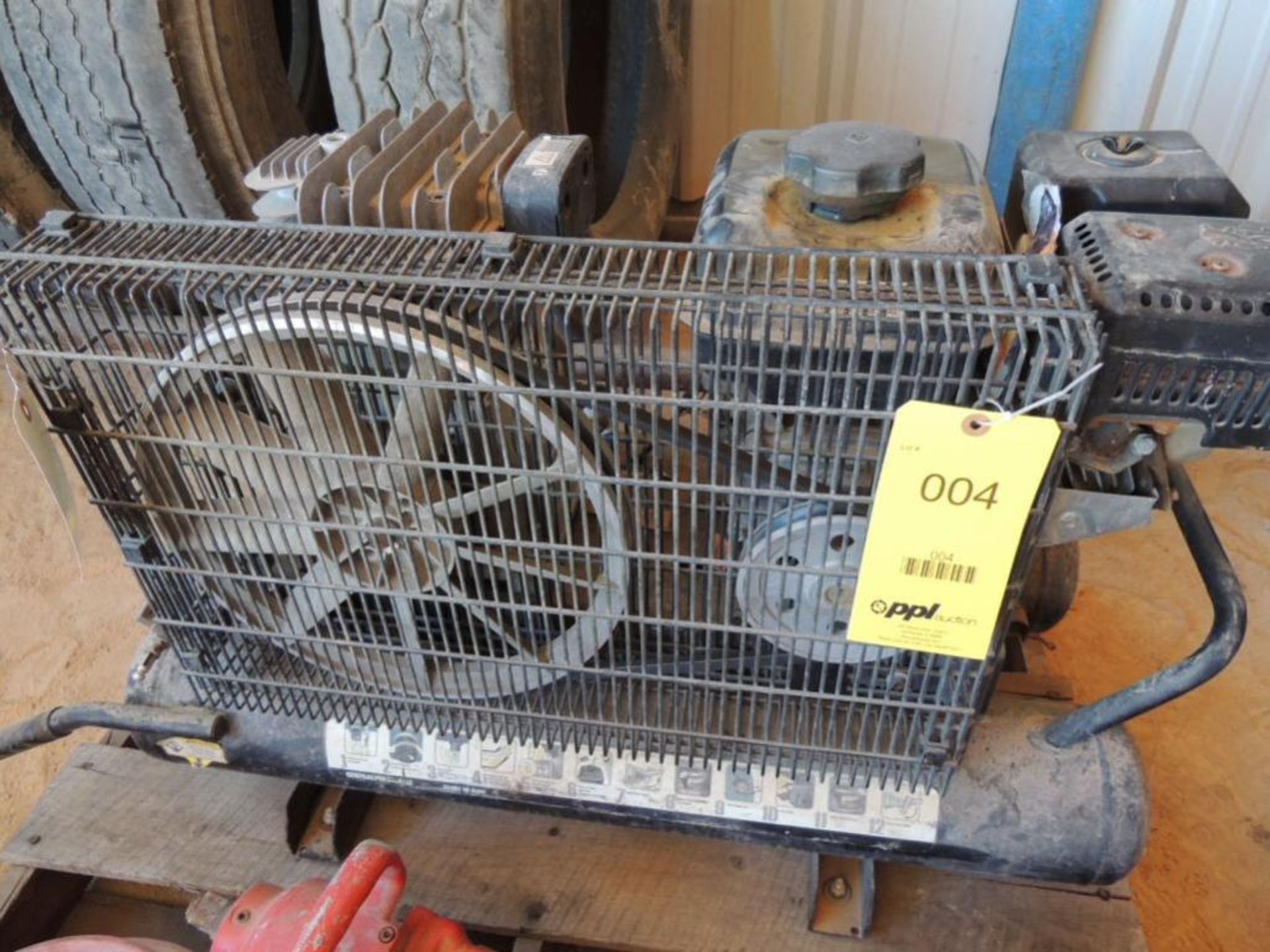 LOT: Central Pneumatic Portable Air Compressor, 1/2 in. & 3/4 in. Impacts, Paint Gun, Air Hose