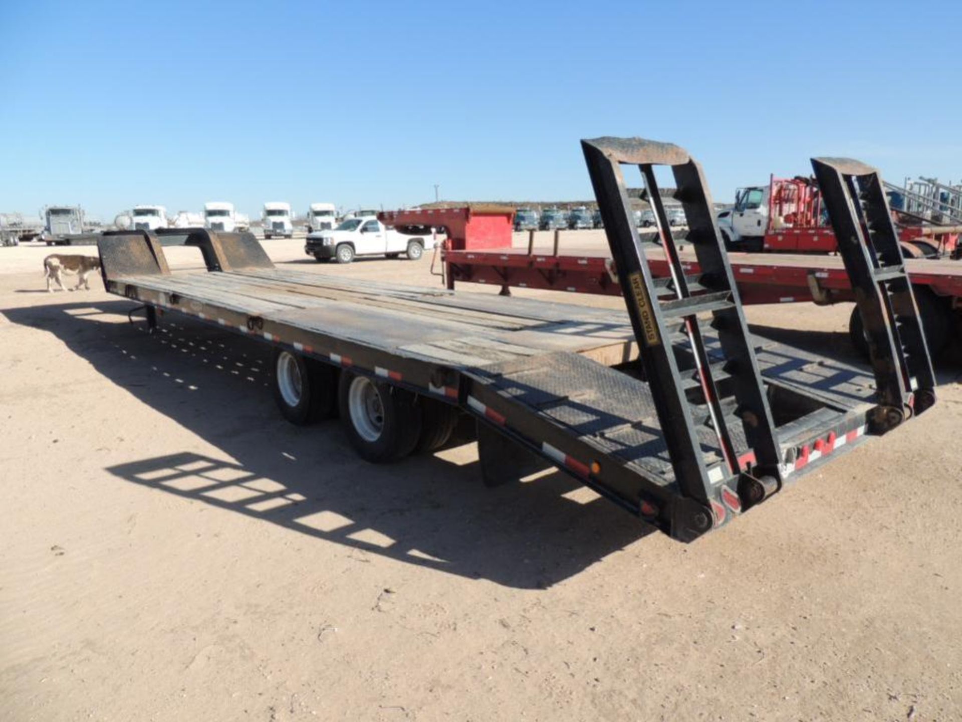 2014 Haulass LB35T T/A Lowboy Trailer, VIN 5JYLB352XEP140057, 70K GVWR, 101 in. x 32 ft. with 5 ft. - Image 4 of 4