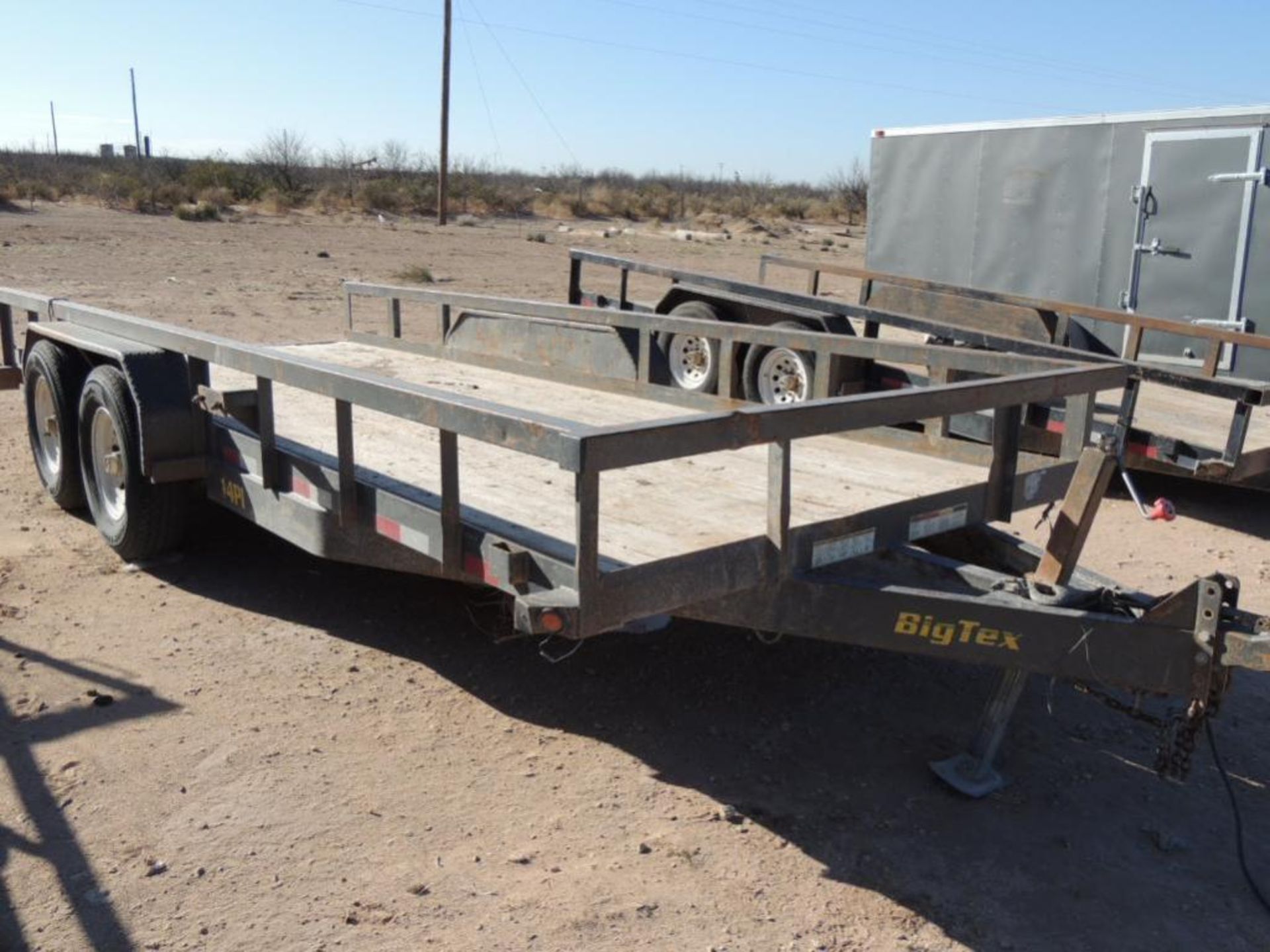 2014 Big Tex Model 14PI-18GY T/A Utility Trailer, VIN 16VPX1828E2321791, 14K AWR, 7 ft. x18 ft. with - Image 2 of 4