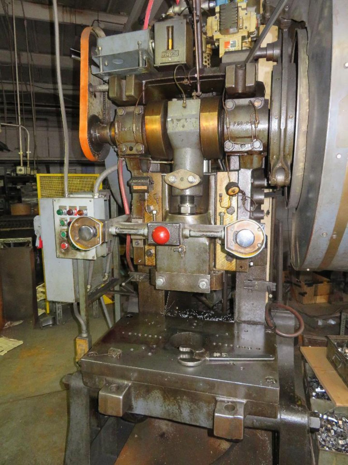 Havir Manufacturing Press Rite 50 Ton OBI Press, Model 50, Bolster 20” x 31”, Asset 5 - Image 3 of 5