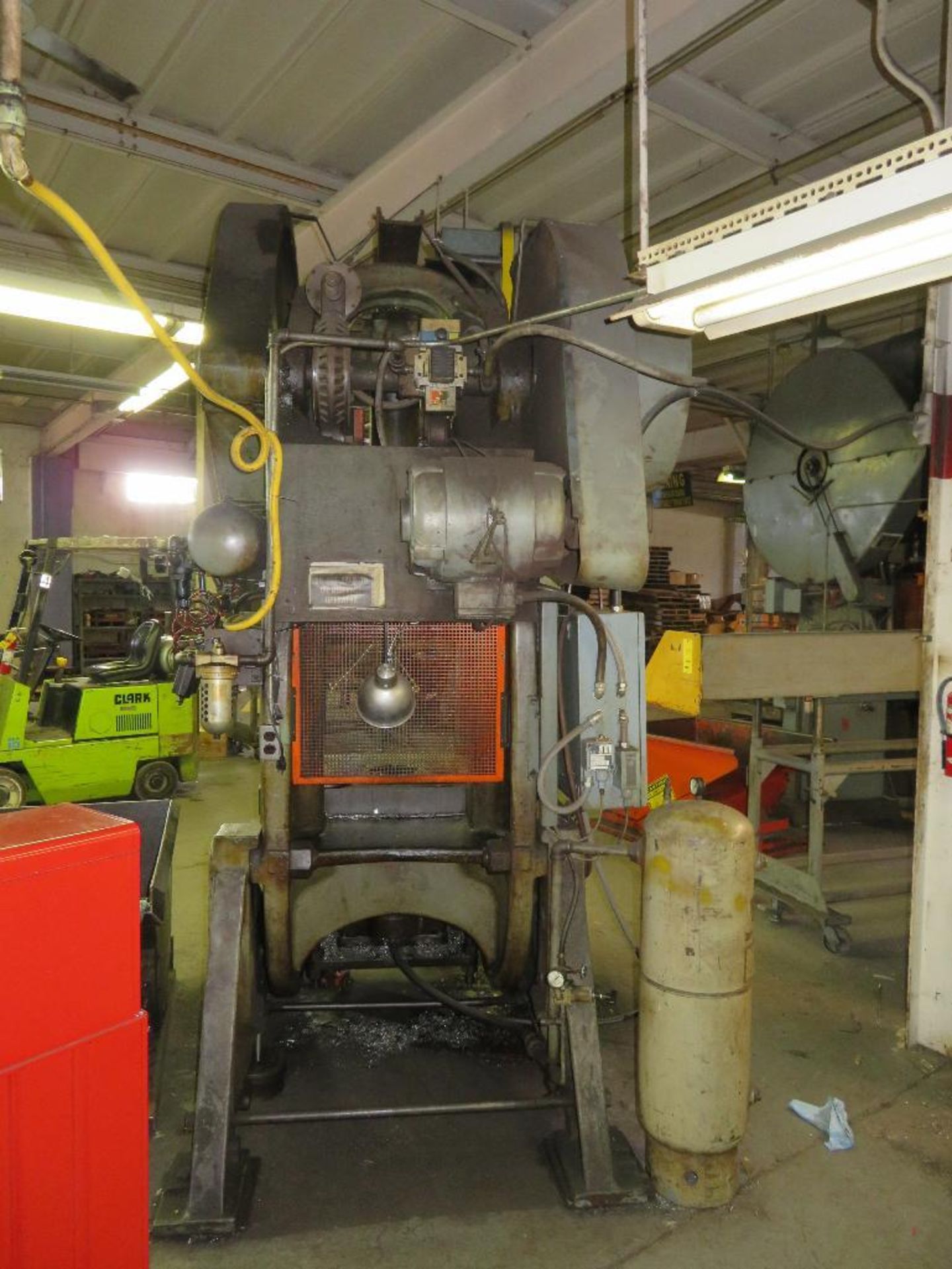 Johnson Machine 125 Ton OBI Press, Model 125 BGAC, S/N 60148, 10” Stroke, 4” Adjustment, Bolster 17” - Image 3 of 3