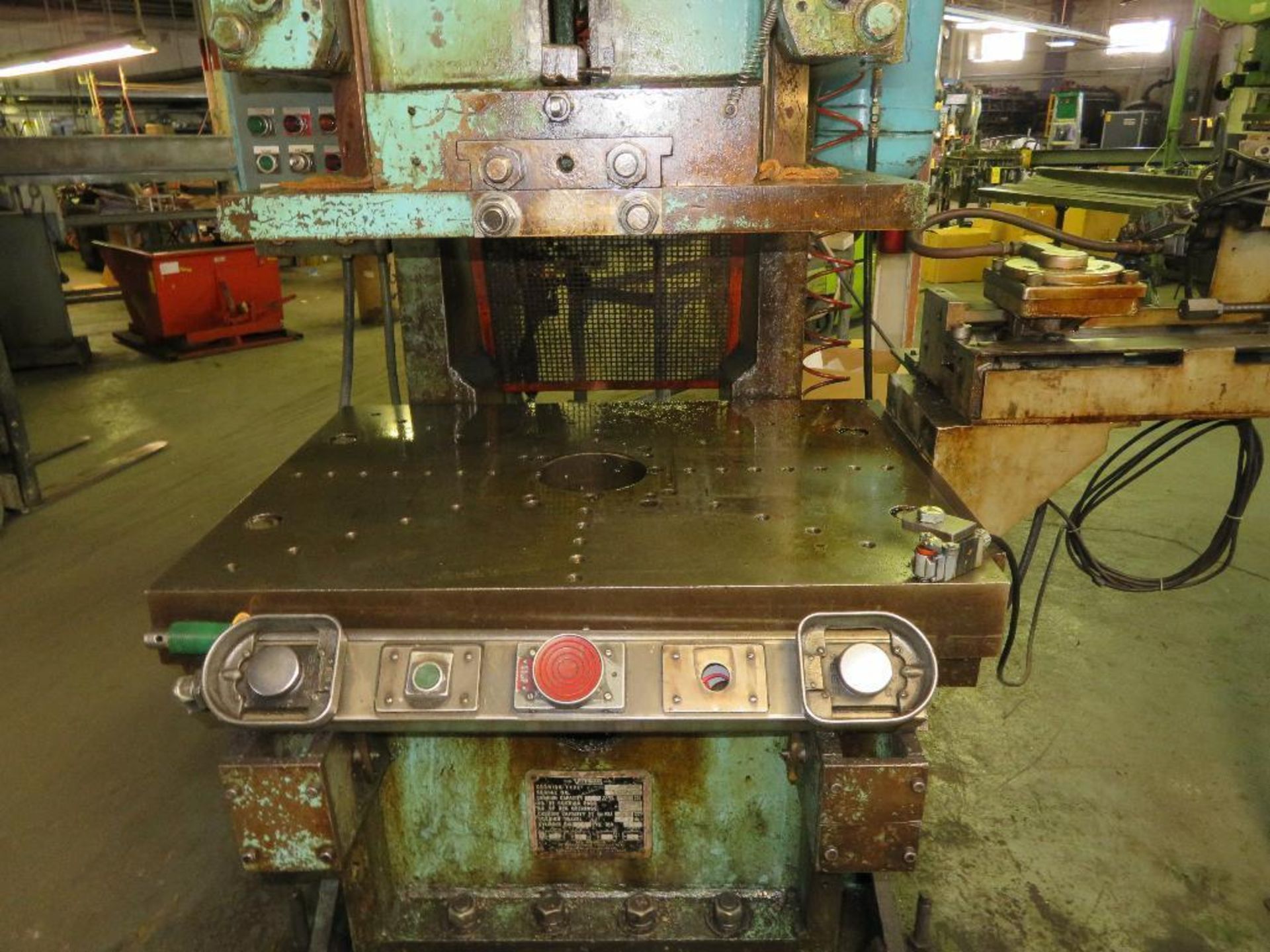 105 Ton Verson OBI Press, S/N 15678, Model 7 ½, 8” Stroke, 4” Adjustment, 18” Shut Height, 36 Stroke - Image 2 of 5