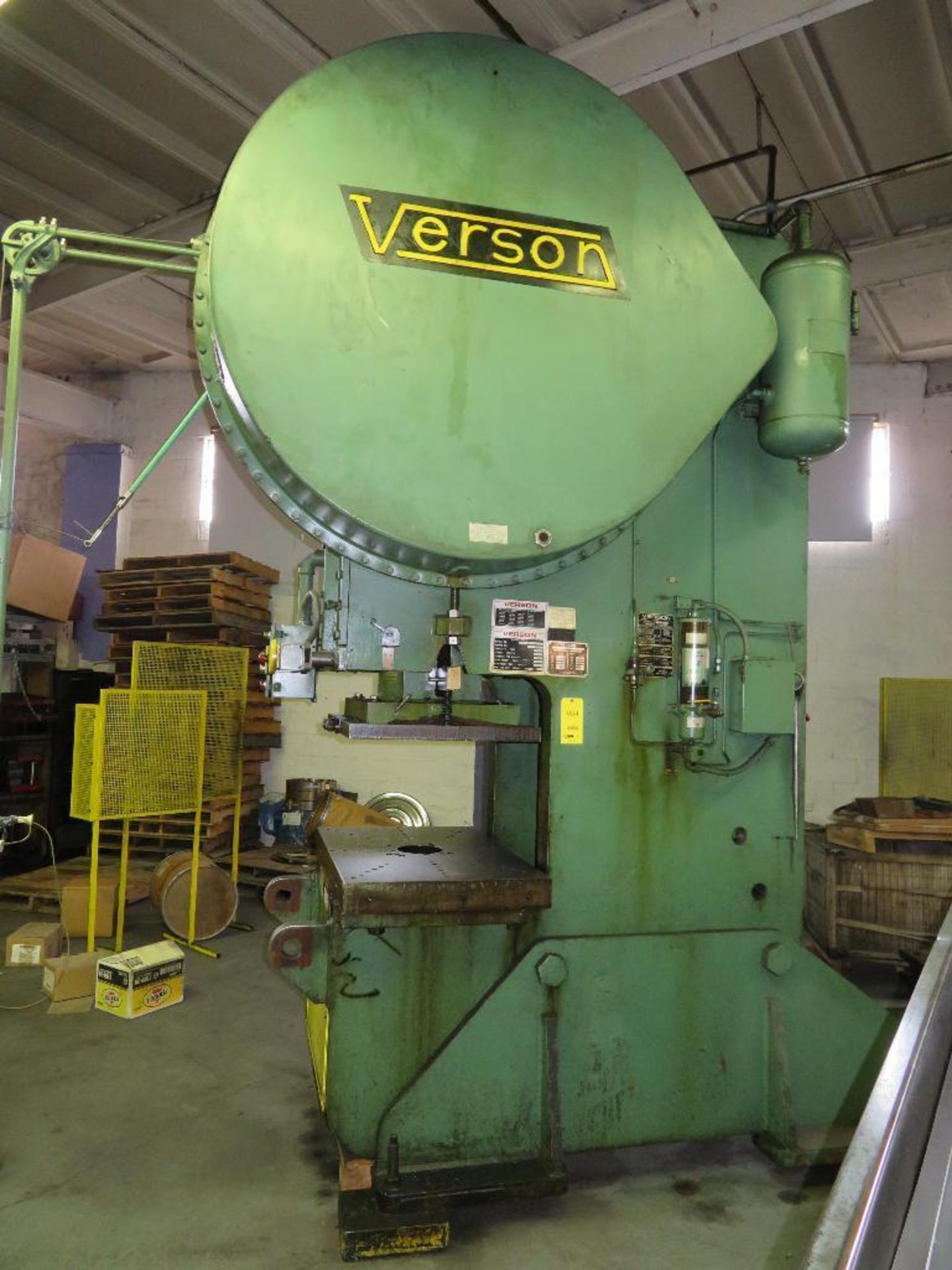 110 Ton Verson OBI Press, Model 110 O.B.I., S/N 24453, 8” Stroke, 5” Adjustment, 18” Shut Height, 40 - Image 3 of 6