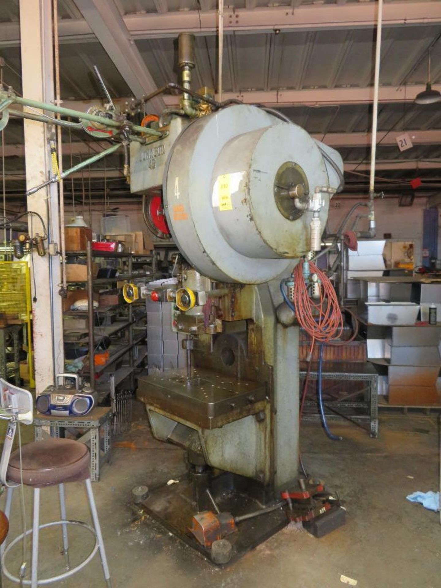 Johnson Machine 45 Ton OBI Press, Model H45 HCF, S/N 60147, 4” Stroke, Asset 4 - Image 3 of 7