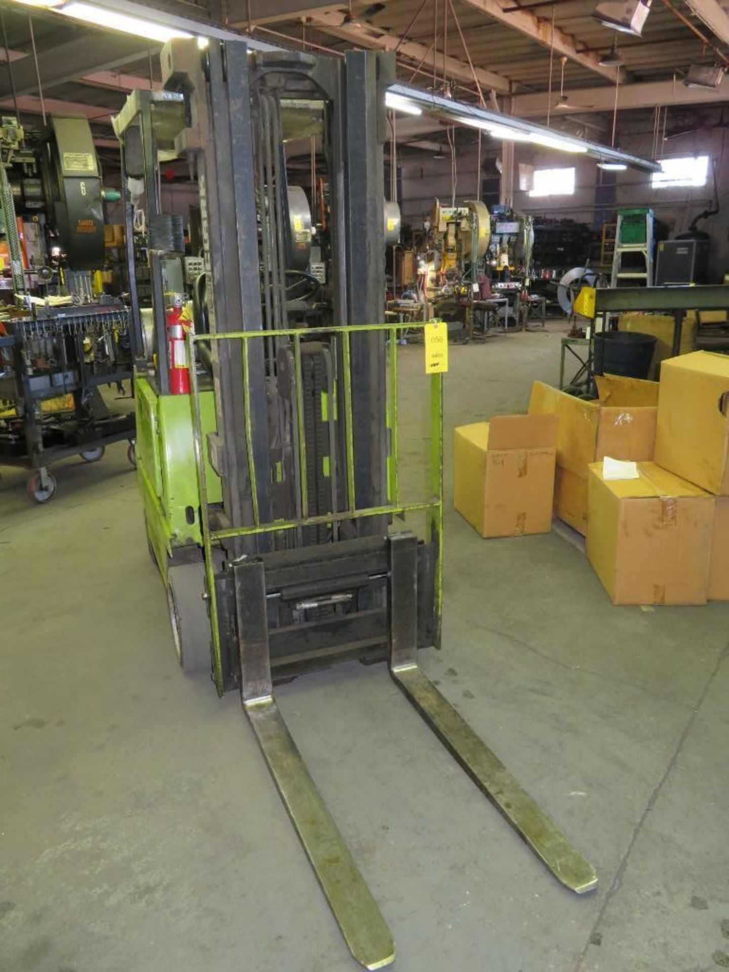 Clark LP Fork Lift, Model GCS 15, S/N G12000759238 KOP, 2475 Capacity, 3 Mast, 188 in. Reach, Side S - Image 2 of 6