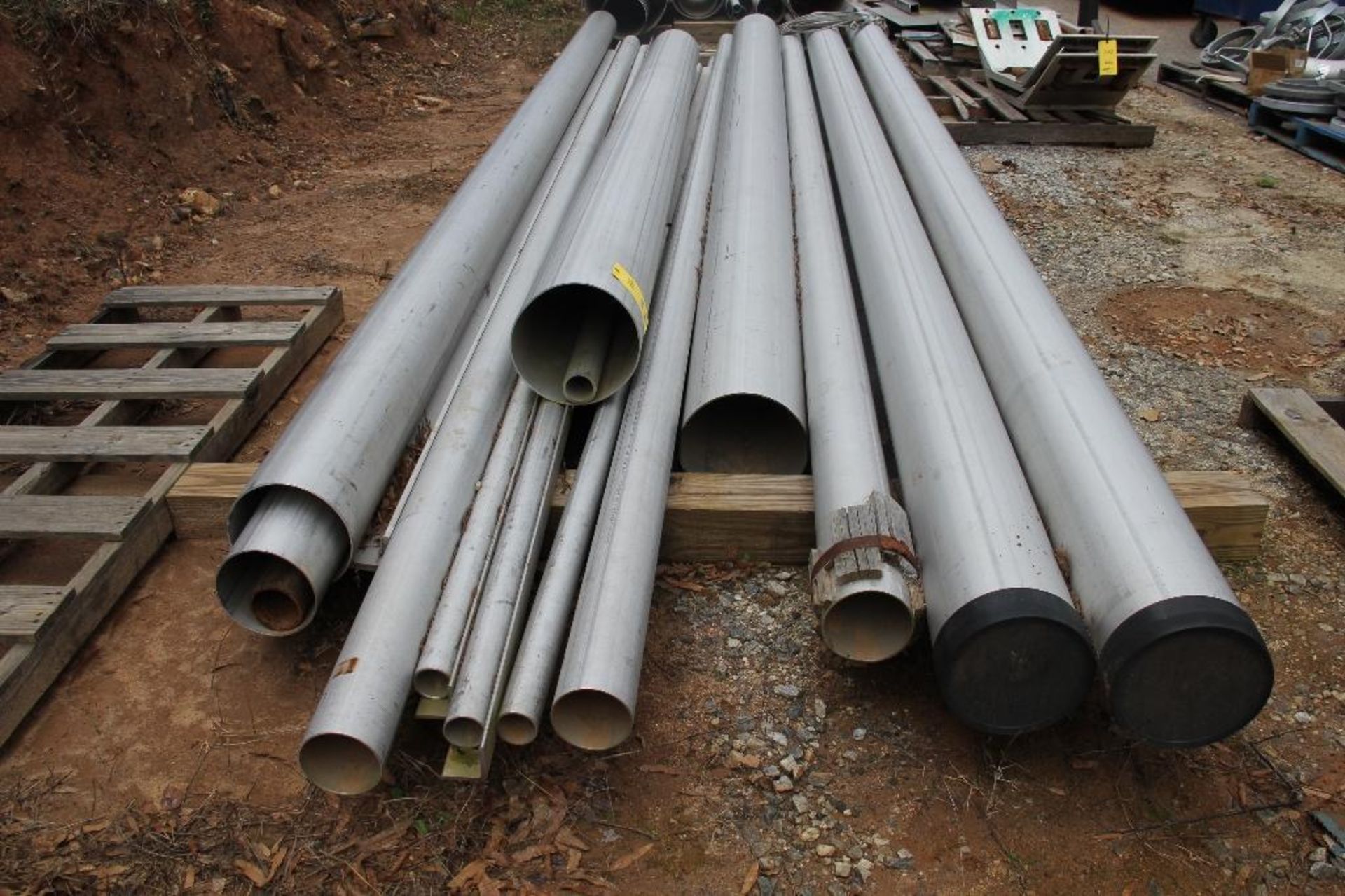 LOT: Stainless Steel Pipe including: (3) 10 in. x 21 ft. Long - 316, (2) 10 in. x 14 ft. Long - 316,