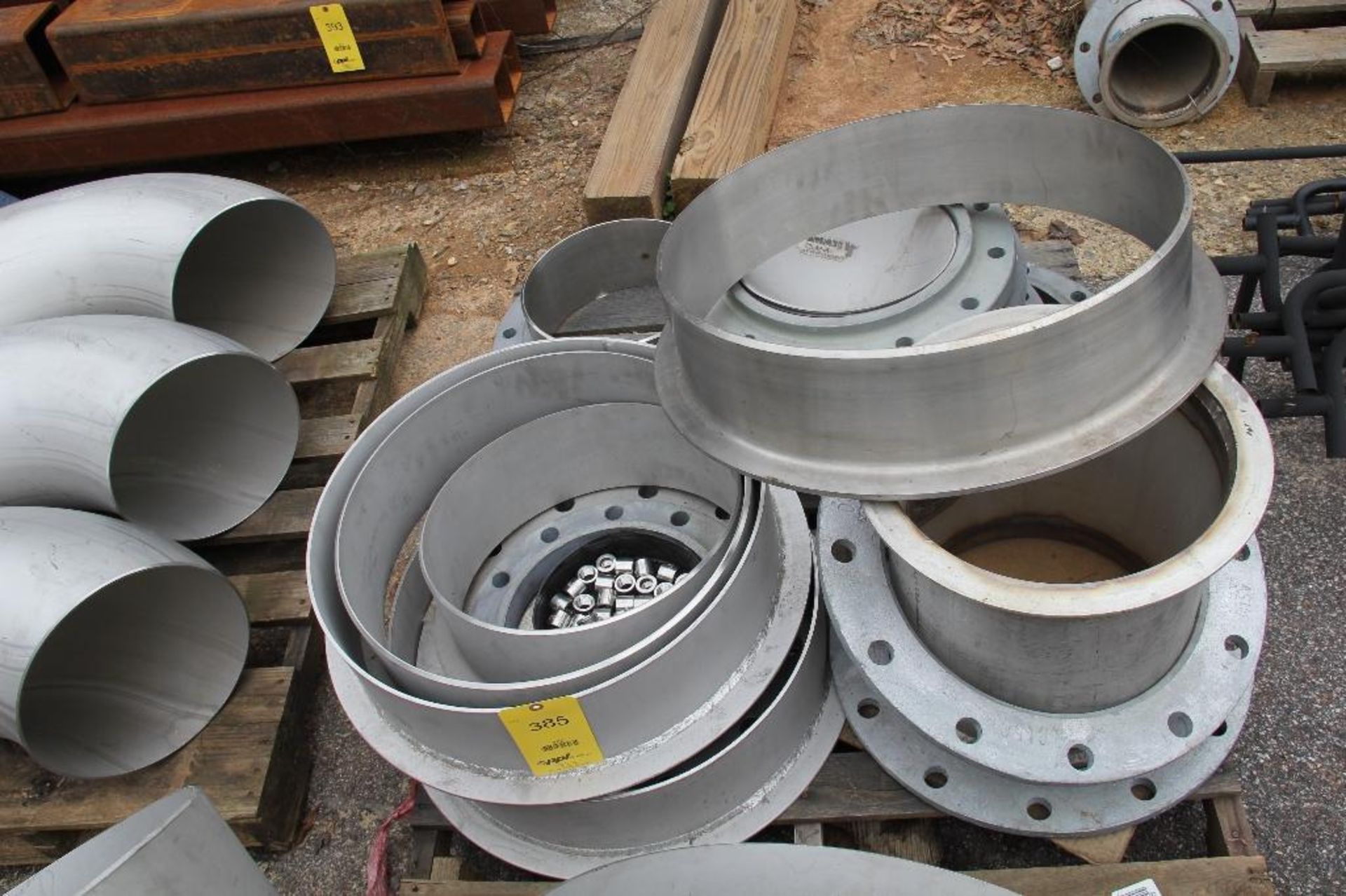 LOT: Assorted Stainless Steel Flanges & Collars