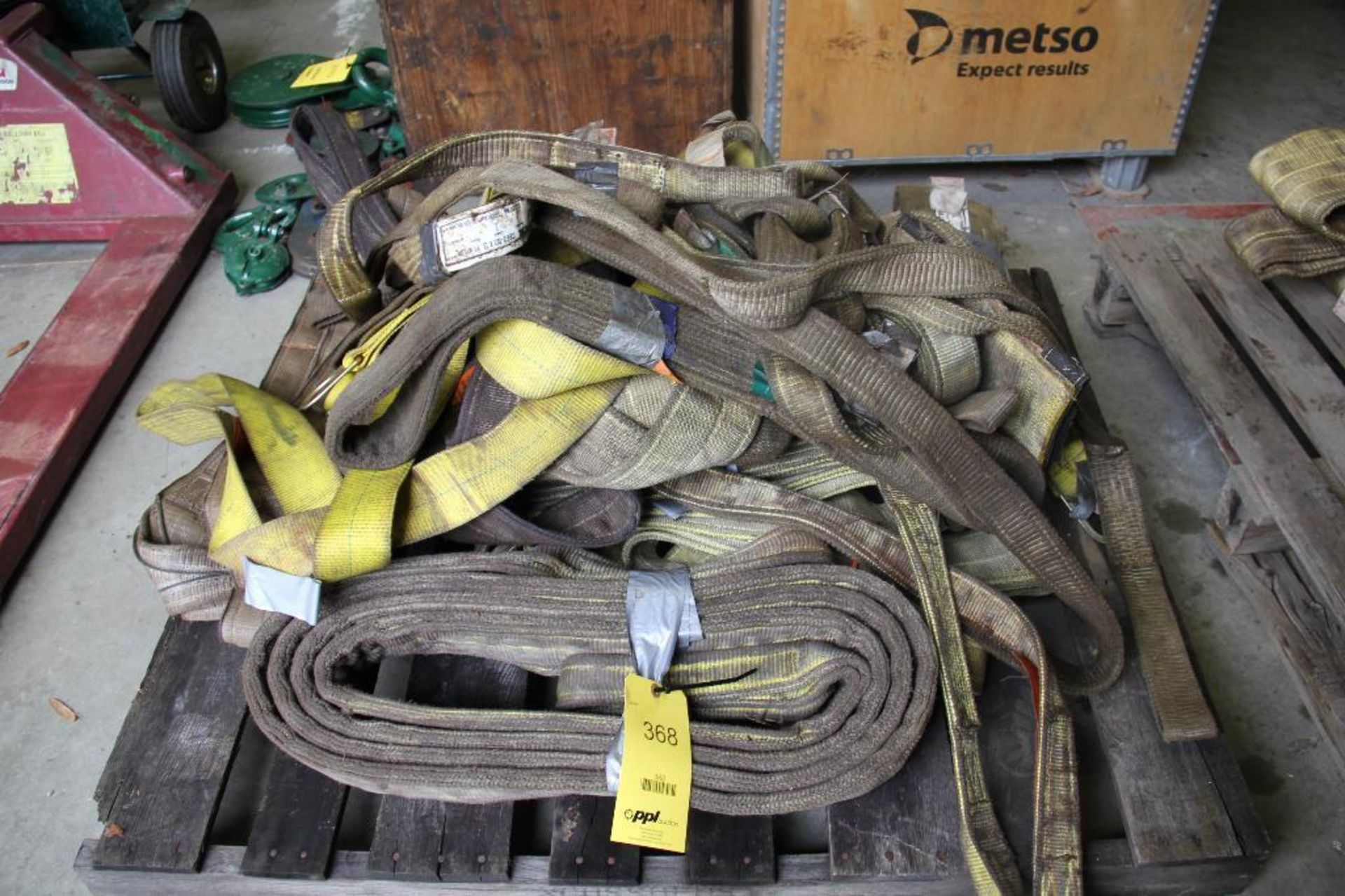 LOT: (8) 10 ft., 16 ft. & 24 ft. Certex Slings, Rated 16,500 to 44,000 lbs. Vertical, etc. - Image 2 of 2