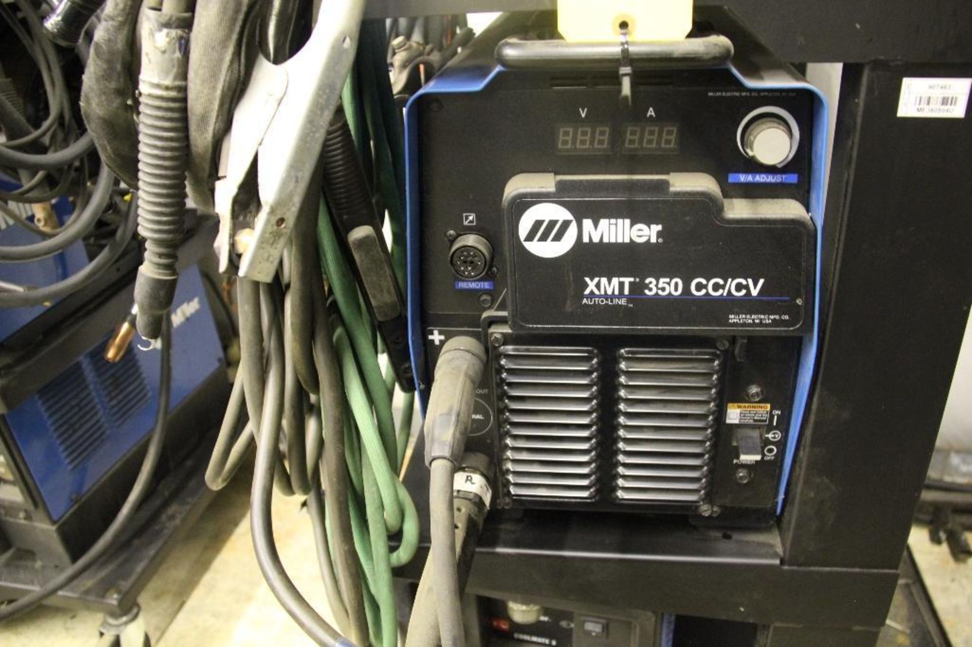 LOT: Miller Model XMT 350 CC/CV TIG Welder, S/N ME384045U (est. 2015), 300 Amps @ 100% Duty Cycle, - Image 3 of 5